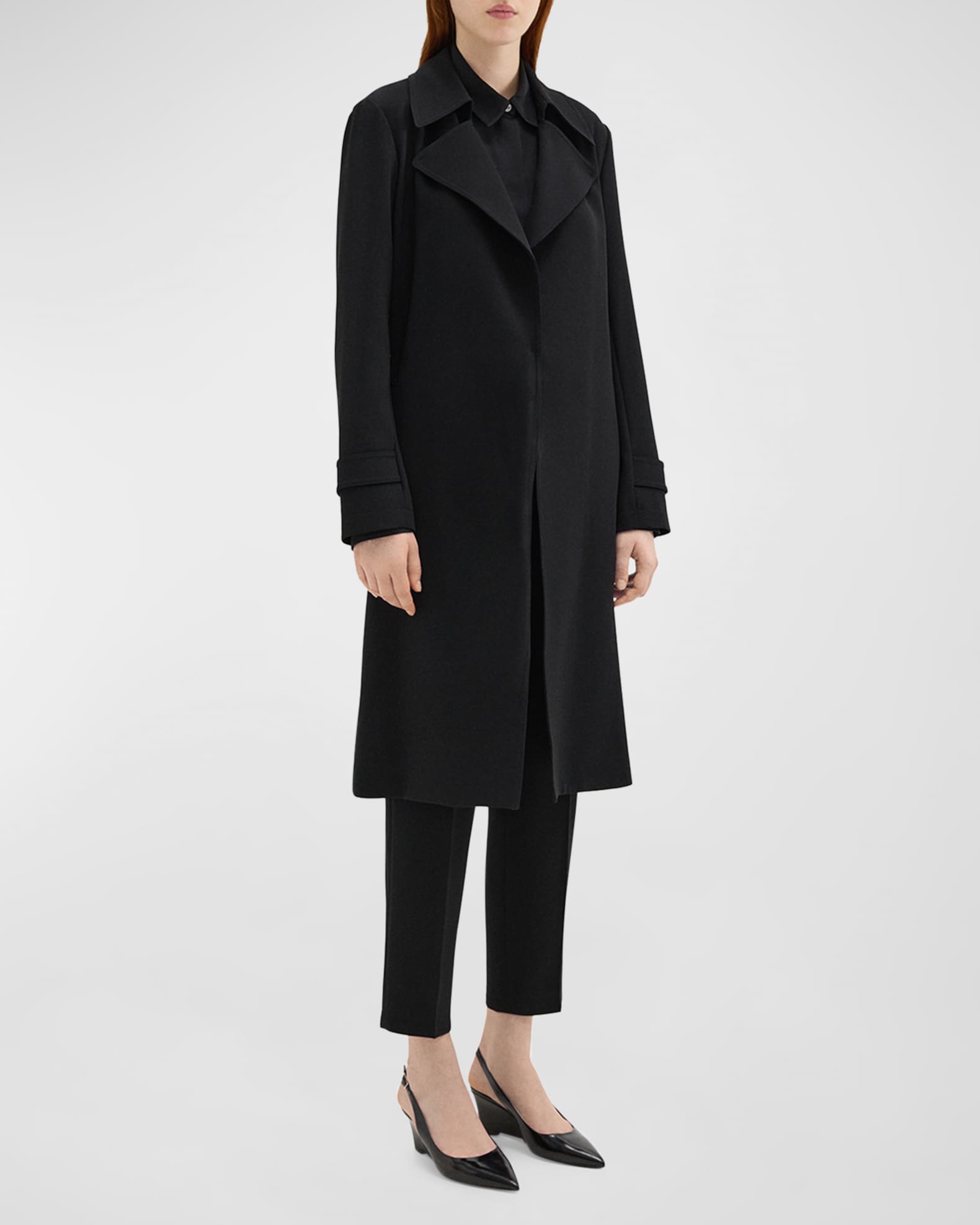 Theory Oaklane Trench Neiman Marcus
