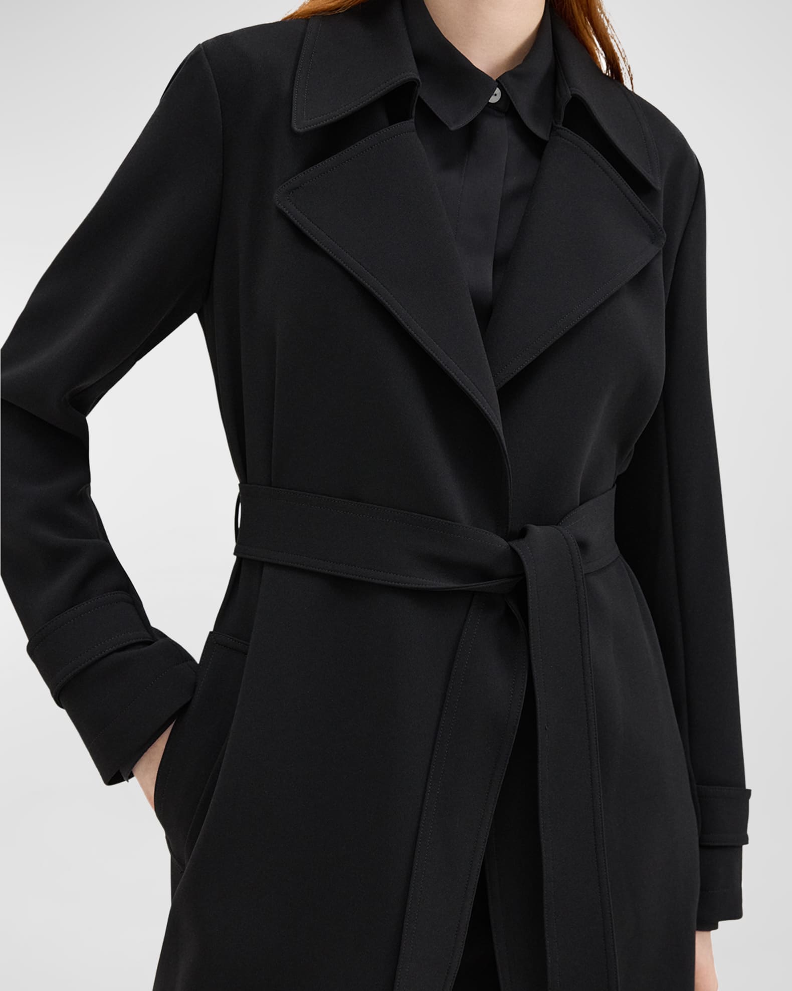 Theory oaklane trench coat cheap
