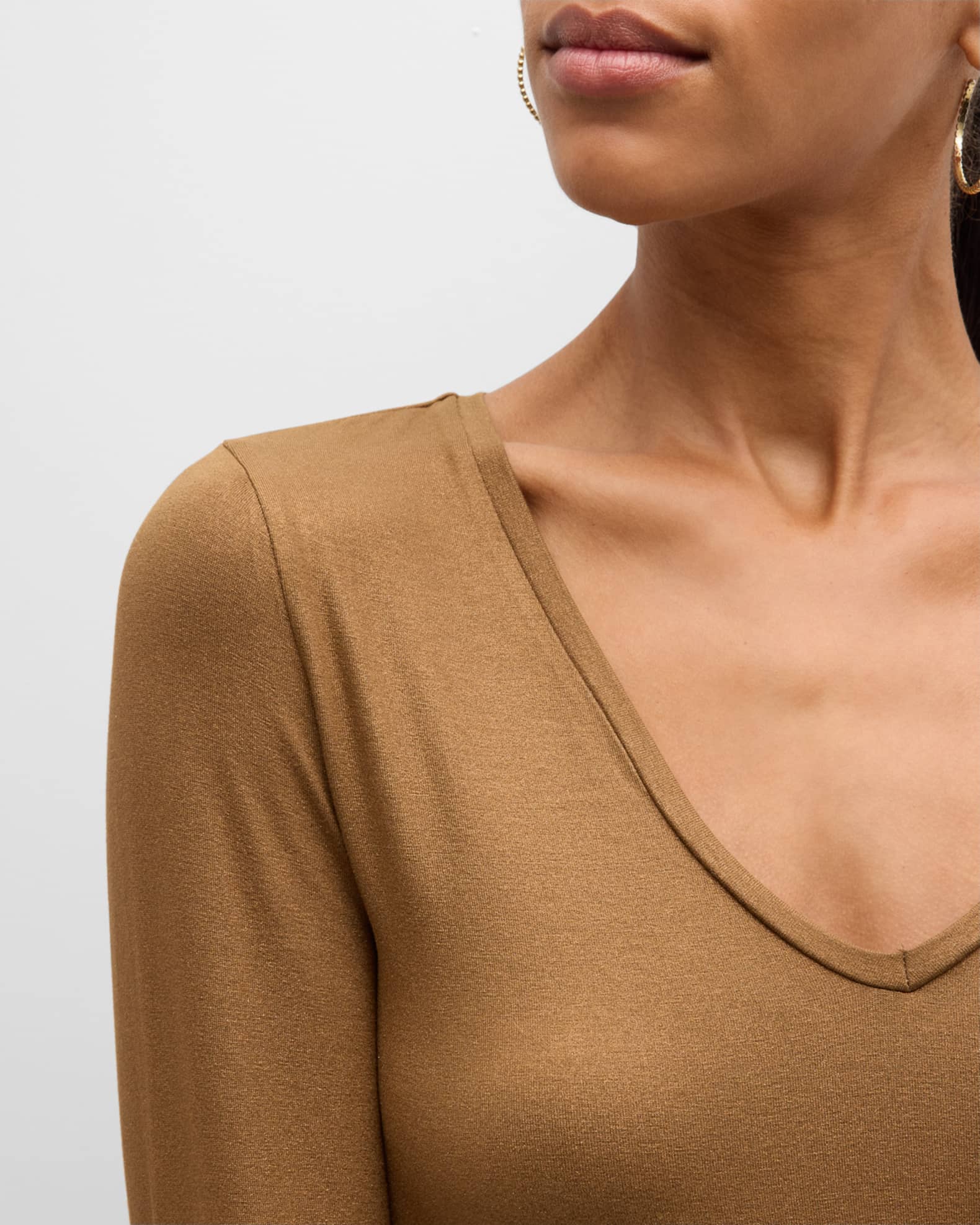 Majestic Filatures Double Layer V-Neck Tee