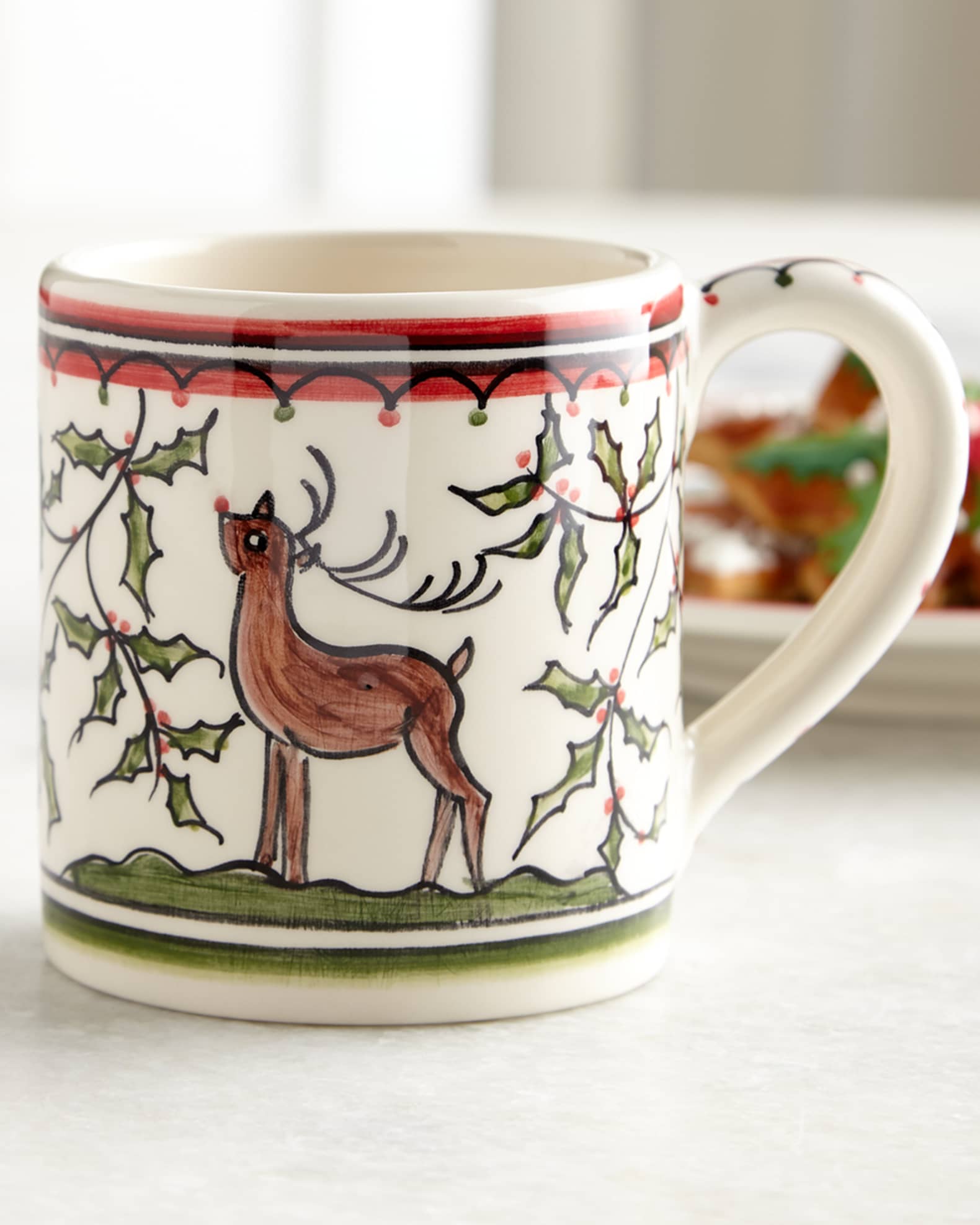 Christmas Pavoes Mugs, Set of 4 0