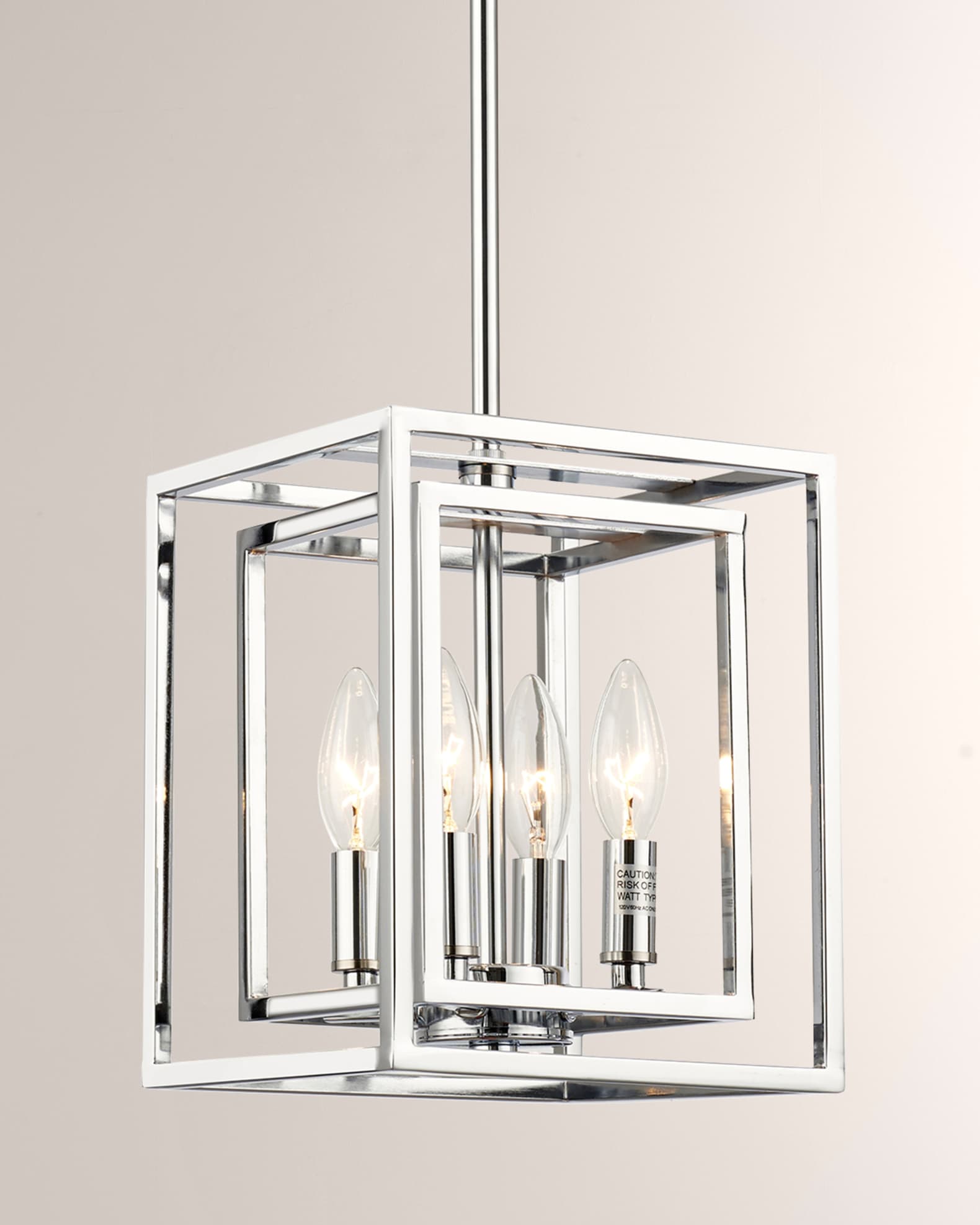 Industrial chrome pendant light cheap