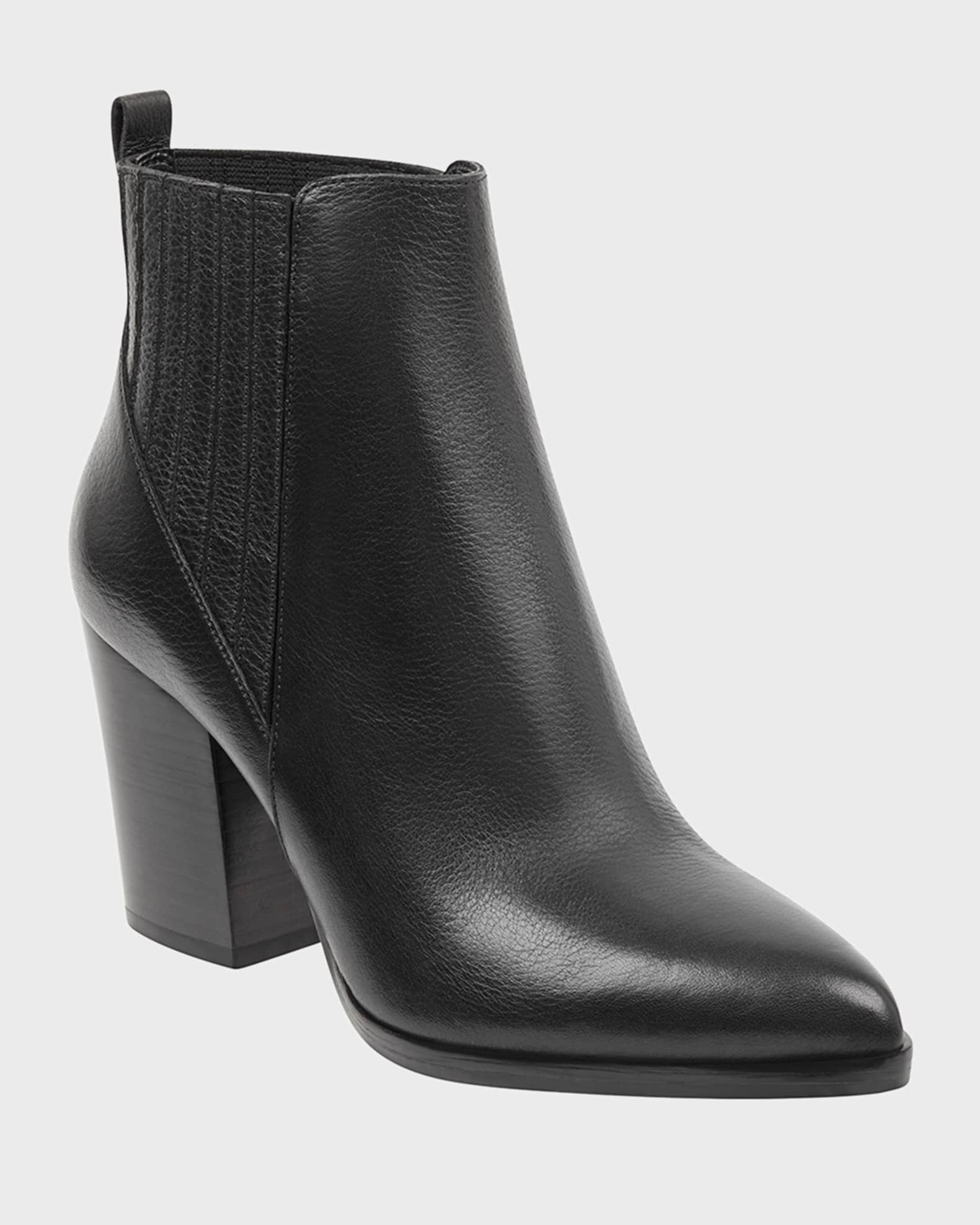 Alva Suede Pleated Chelsea Booties 1