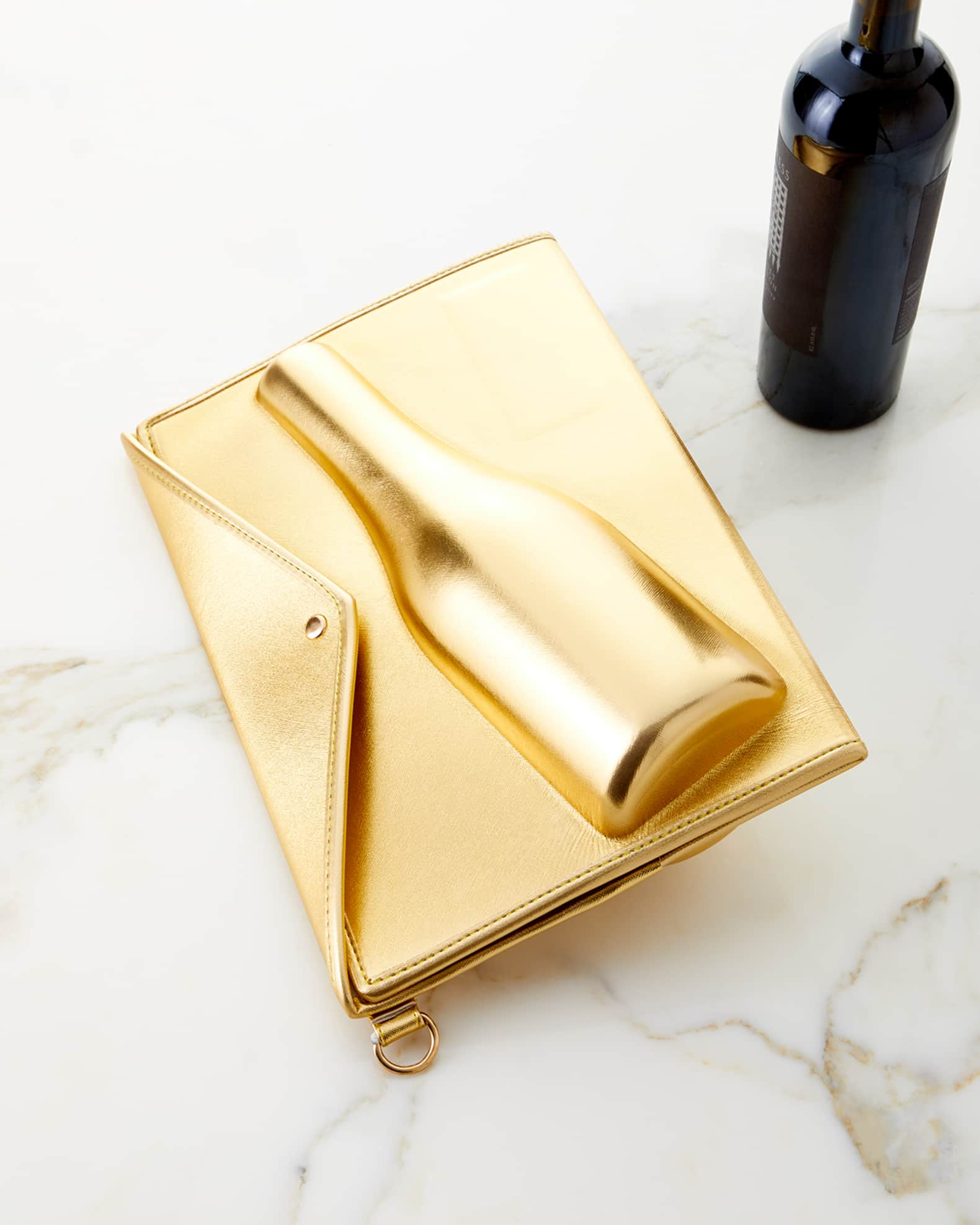 8 Oak Lane Wine Bottle Carrying Clutch Bag