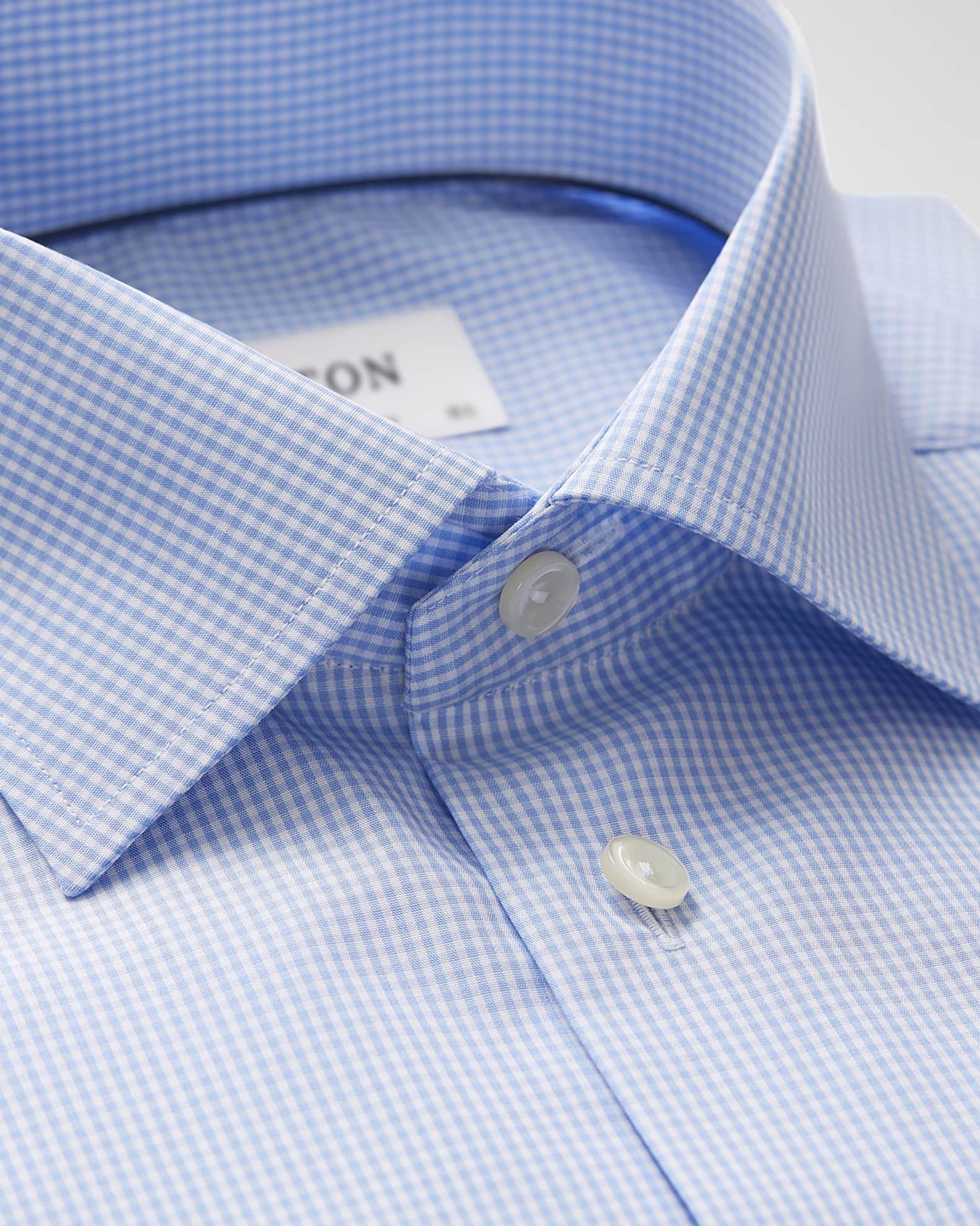 Eton Men's ContemporaryFit Mini Gingham Dress Shirt Neiman Marcus