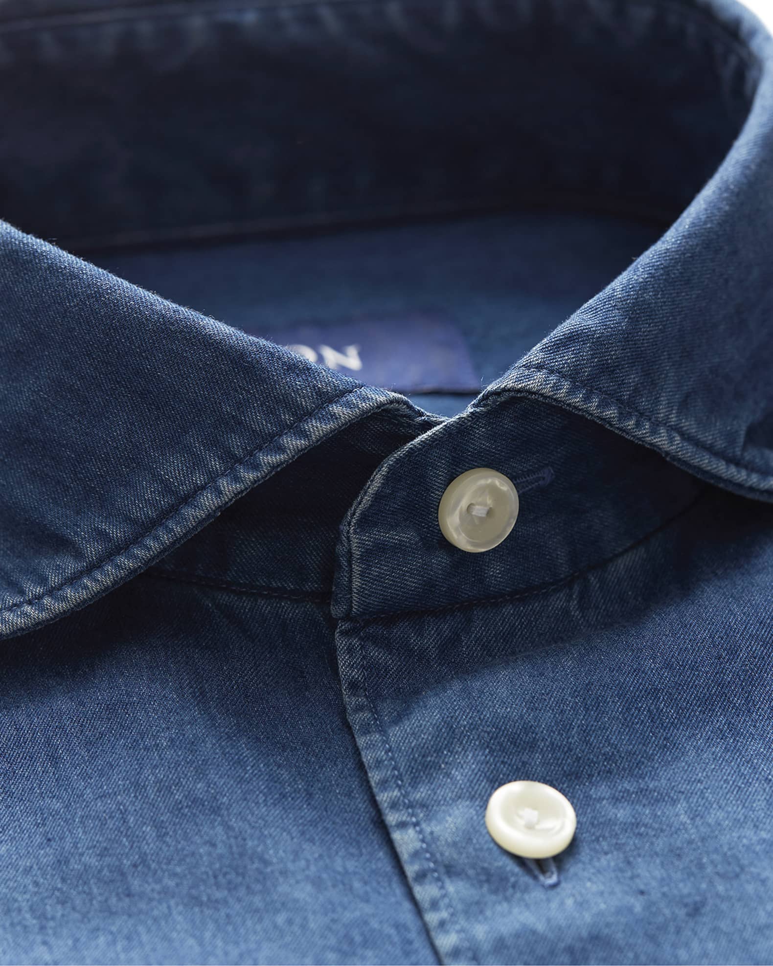Eton Men's Contemporary-Fit Soft Denim Dress Shirt | Neiman Marcus