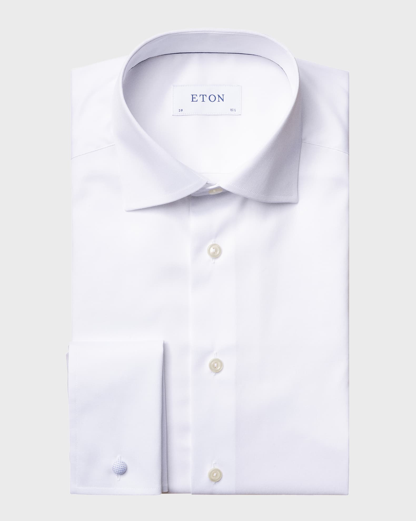 Men's Contemporary-Fit French-Cuff Twill Dress Shirt 0