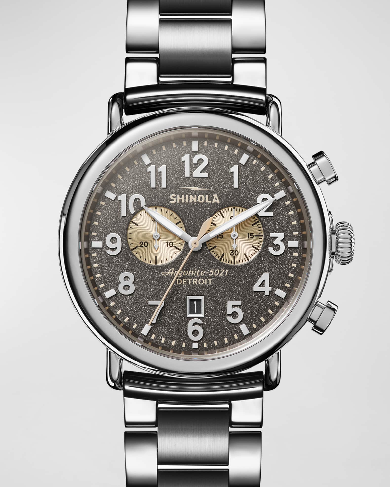Men's 47mm Runwell Chronograph Bracelet Watch 0