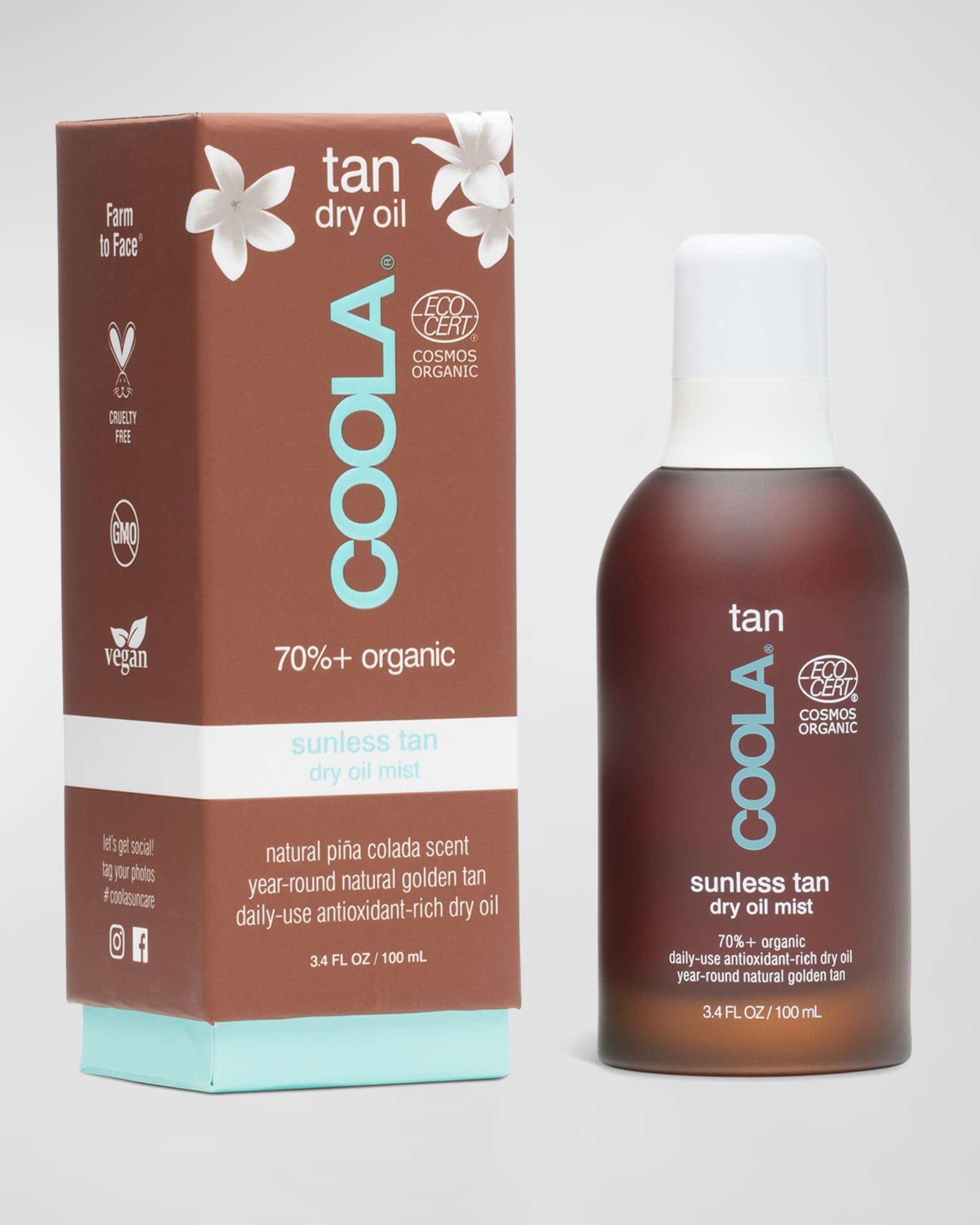 3.4 oz. Organic Sunless Tan Dry Oil Mist 0