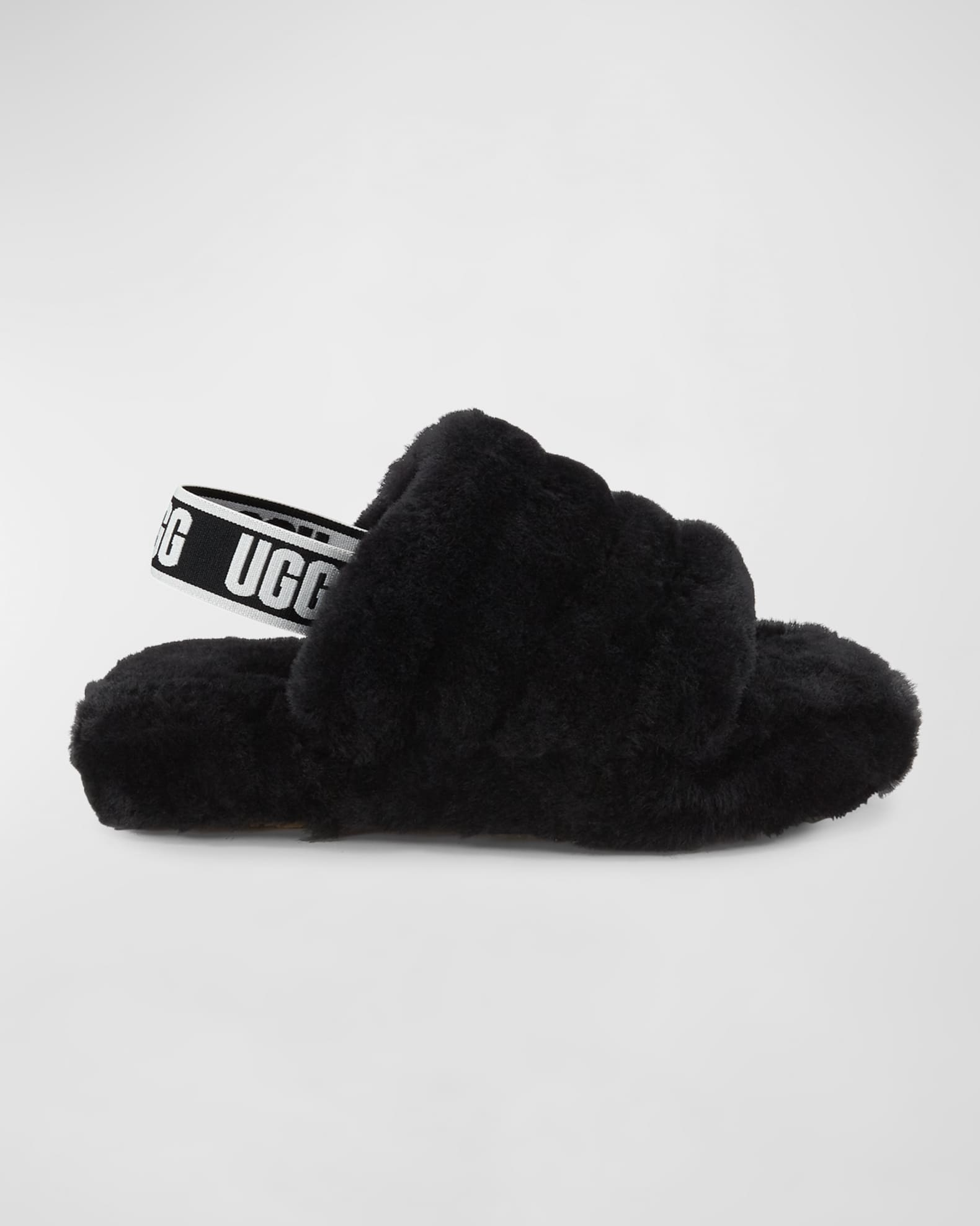 UGG Fluff Yeah Shearling Sandal Slippers, Kids | Neiman Marcus