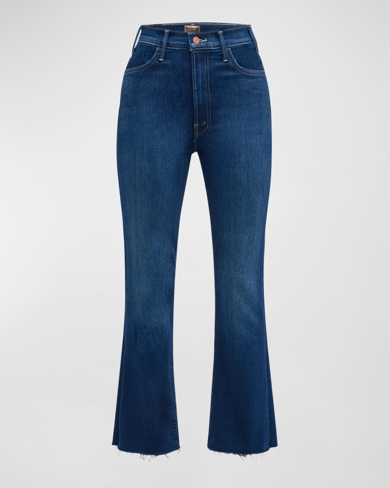 MOTHER The Hustler Ankle Fray Jeans Neiman Marcus