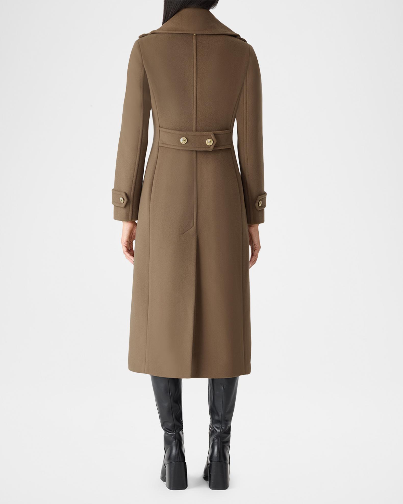 Mackage Elodie Double-Breasted Sparkly Long Coat | Neiman Marcus