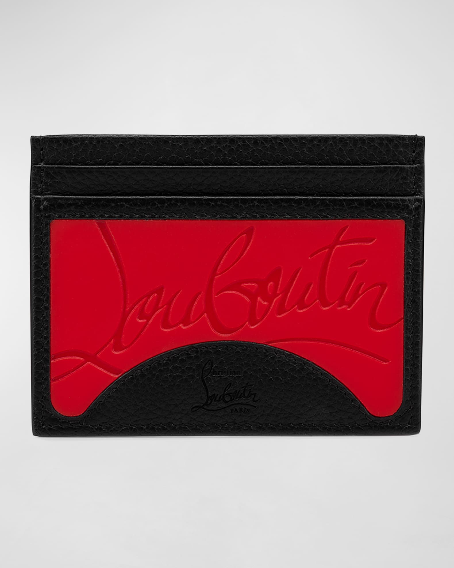 Christian Louboutin Men's Kios Red Sole Empire Card Case | Neiman Marcus