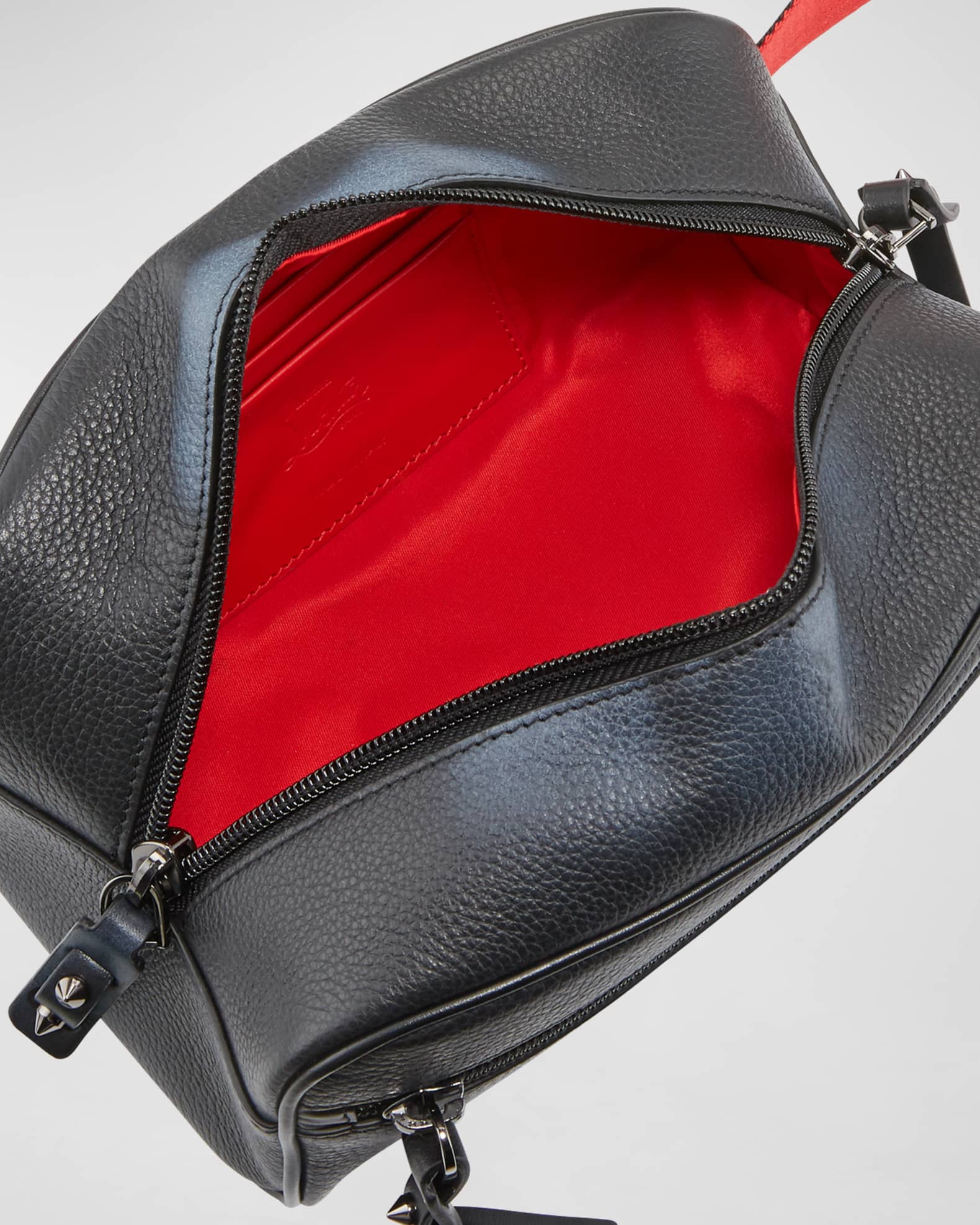 Christian Louboutin Men s Blaster Leather Toiletry Bag Neiman Marcus