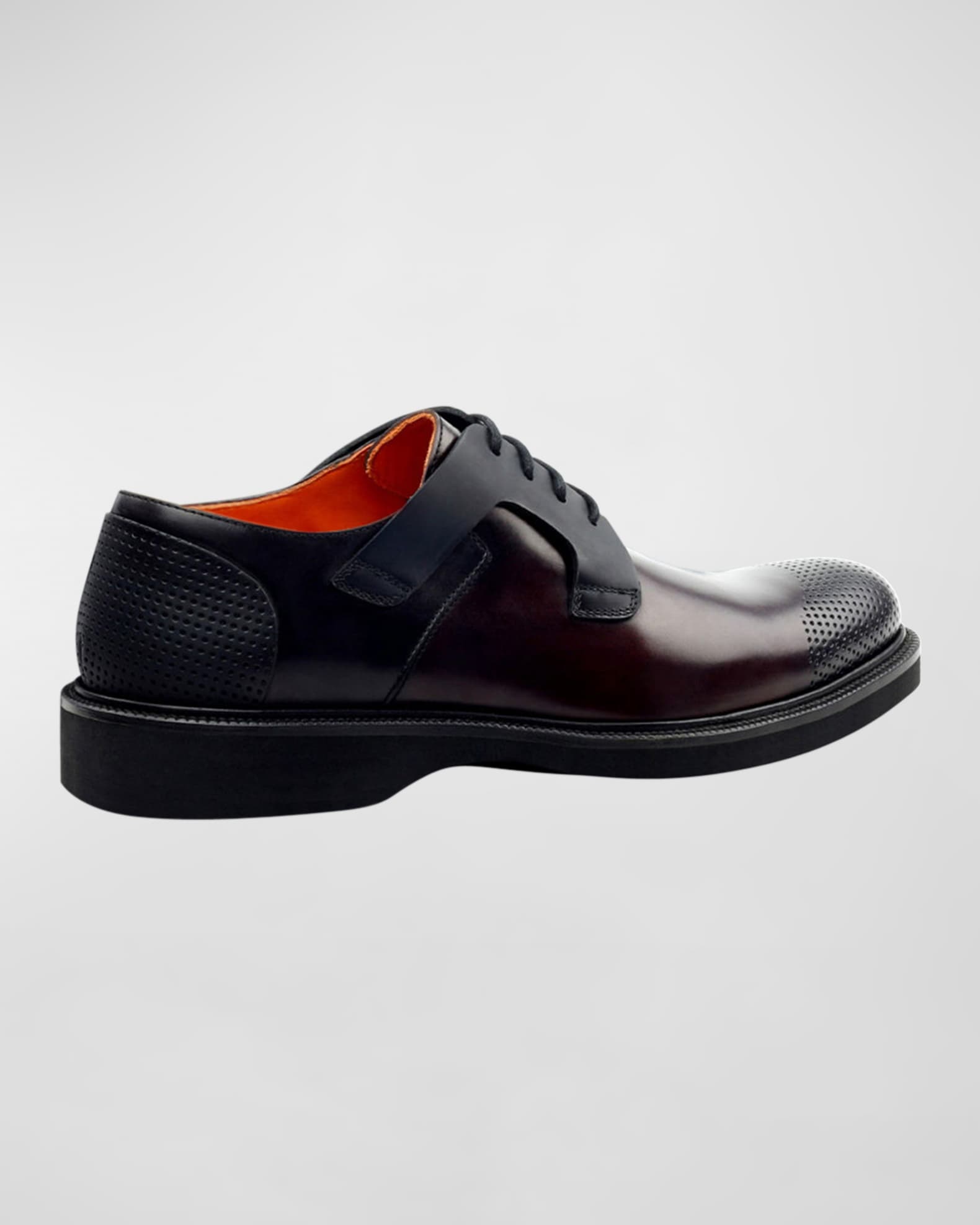 Men's Nova Bold Design Perforated Derby Shoes 1