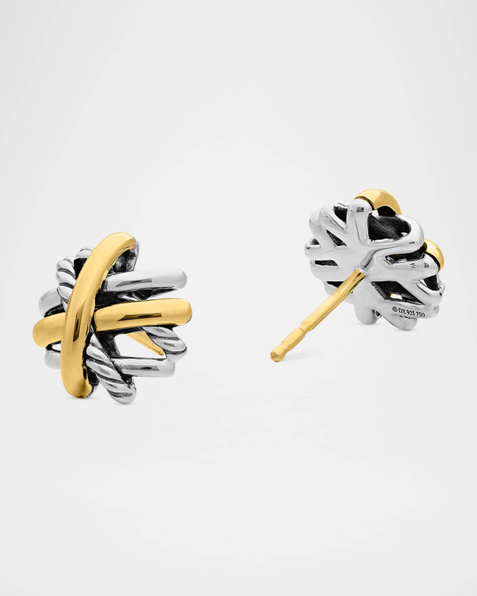 David yurman gold and silver earrings deals