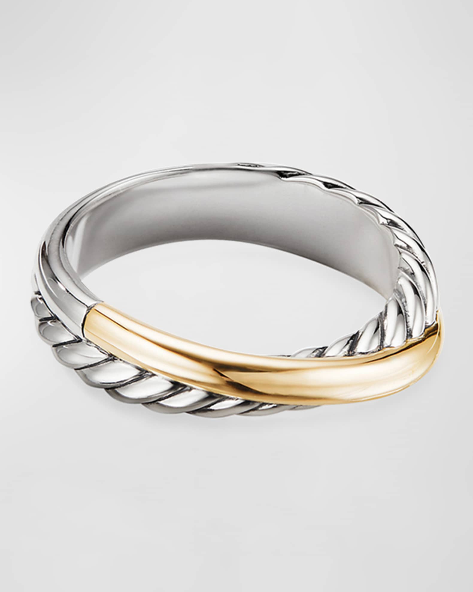 Crossover Ring w 18k Gold
