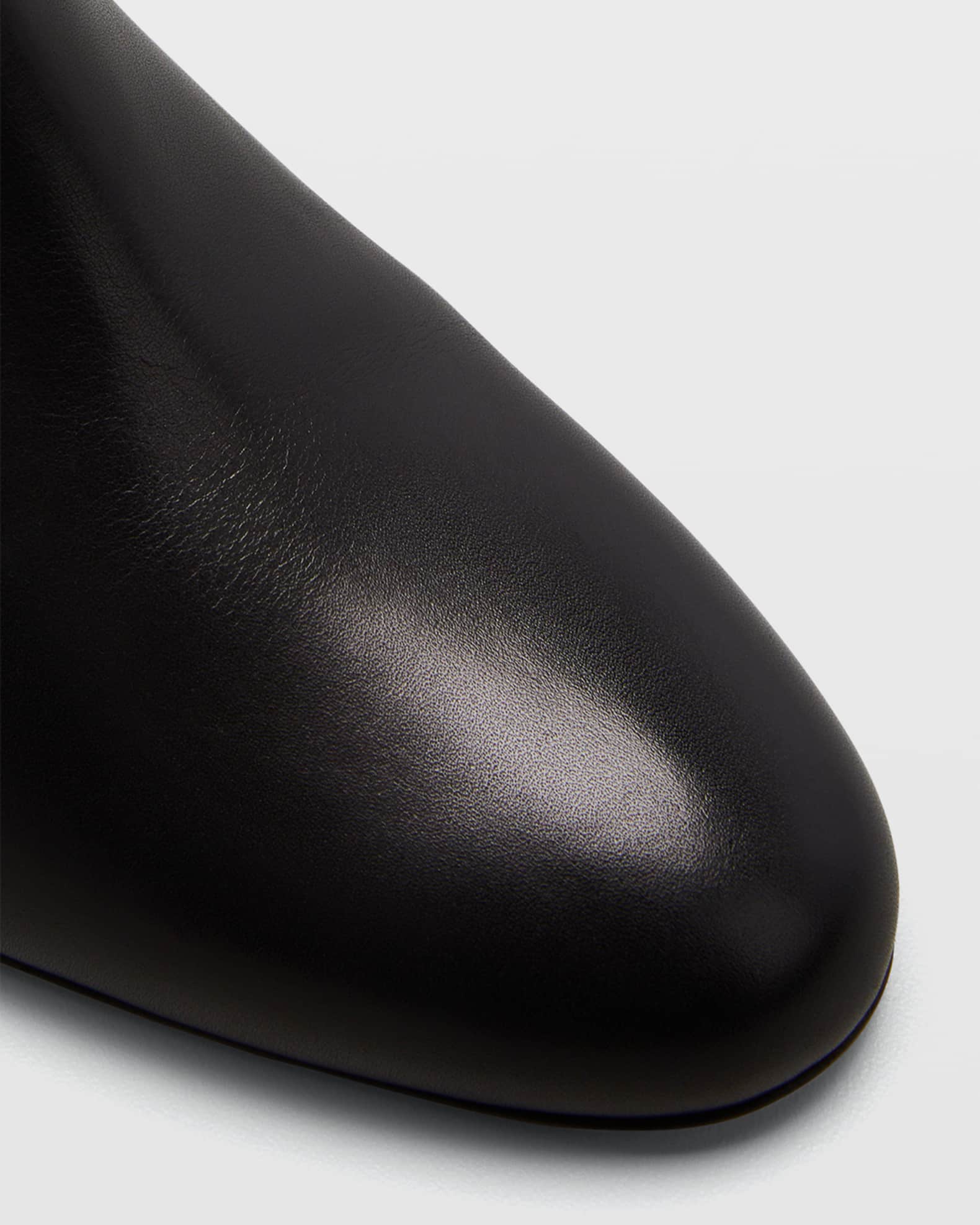 CL Zip Booty 70 Brown Calf leather - Women Shoes - Christian