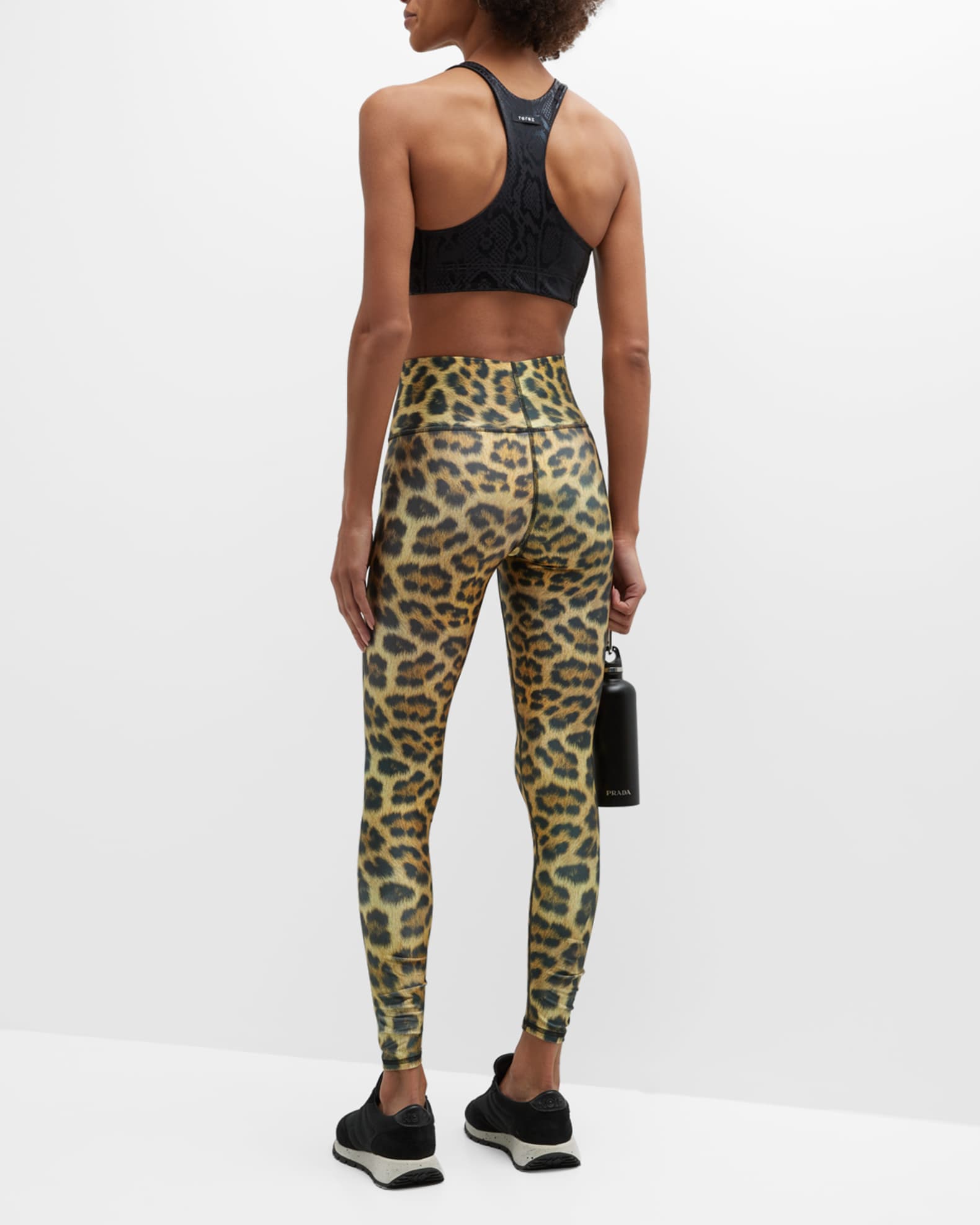 Terez Leopard Goals Hi-Shine Leggings | Neiman Marcus