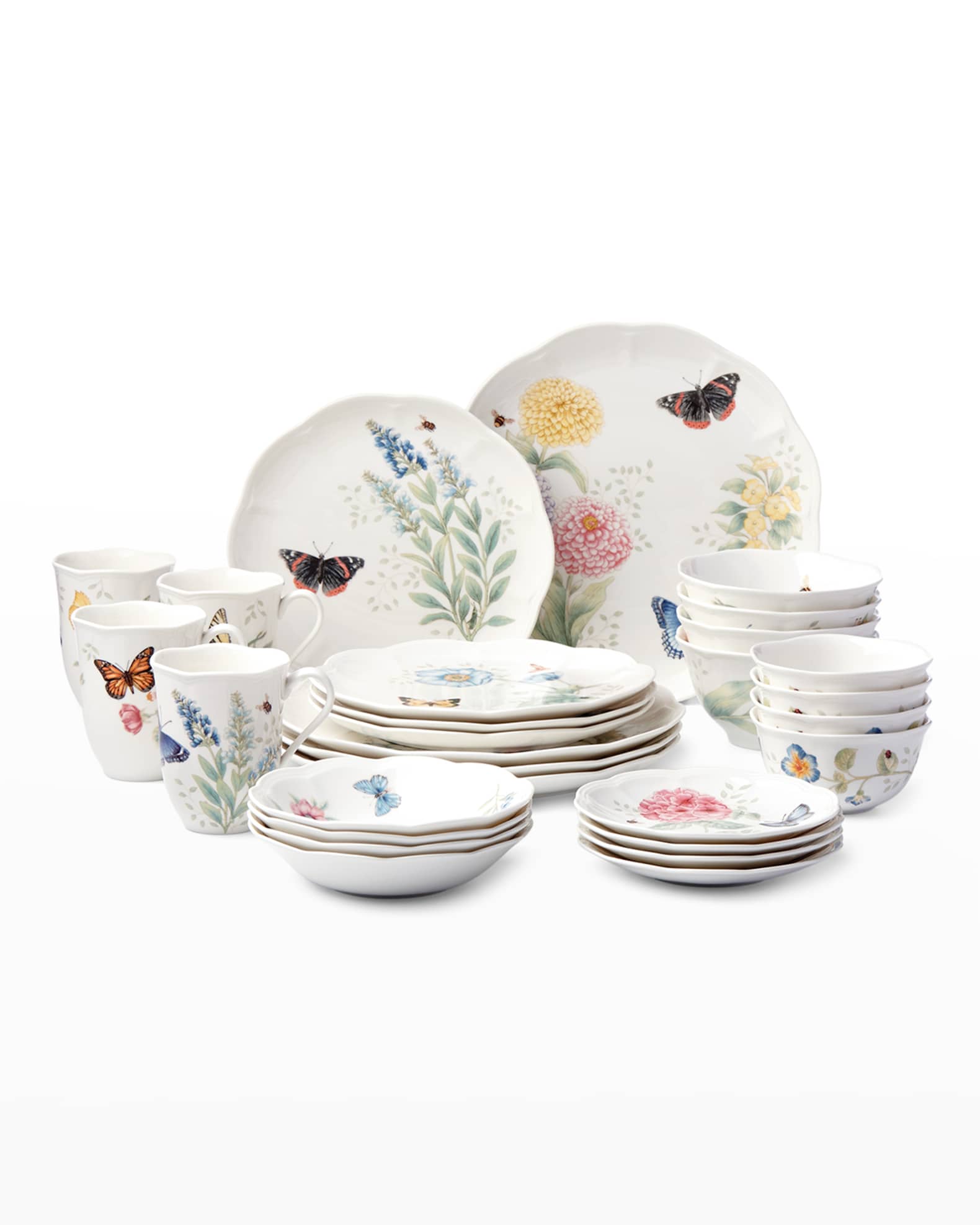 28-Piece Butterfly Meadow Dinnerware Set 0