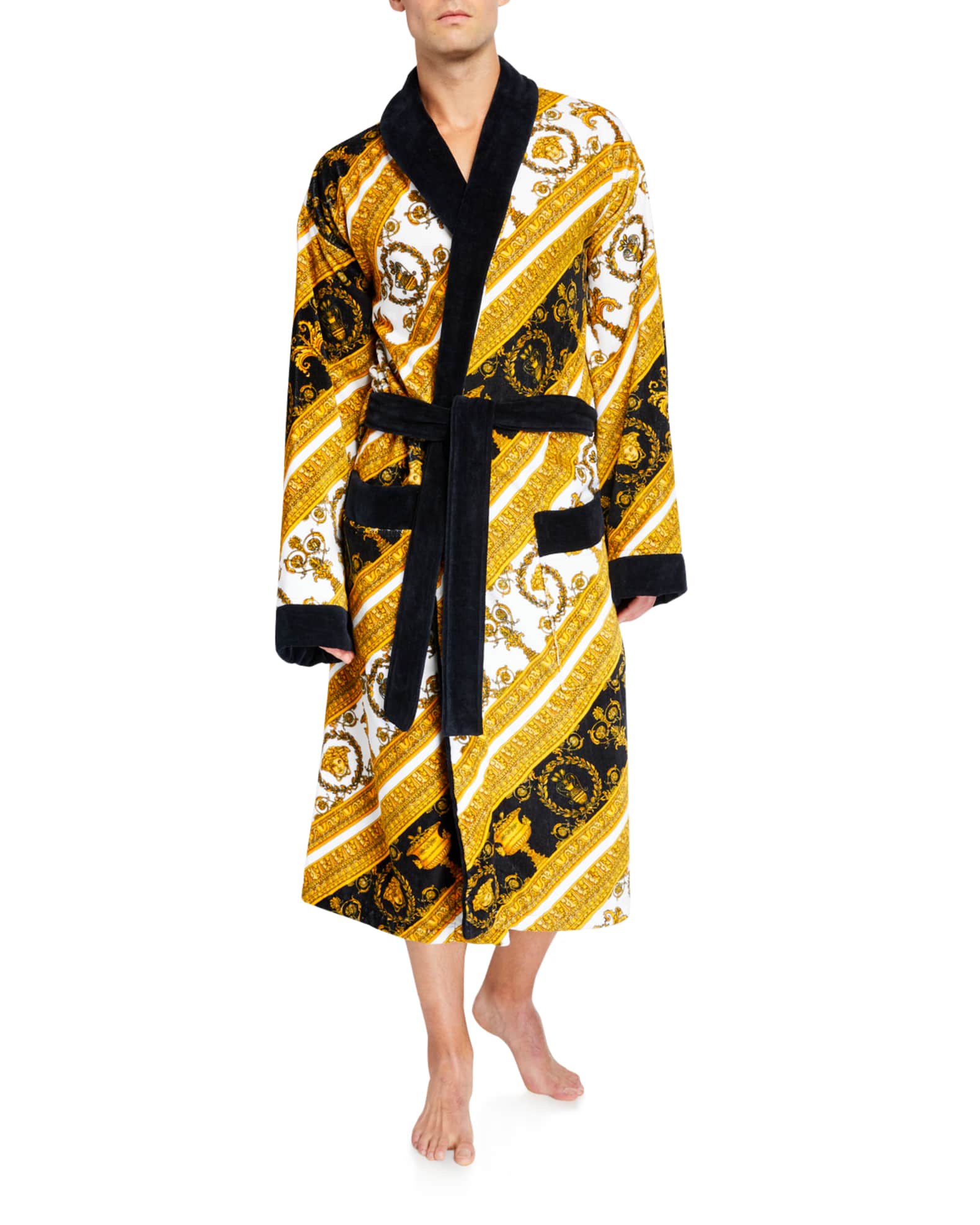 Versace I Heart Baroque Bathrobe Neiman Marcus