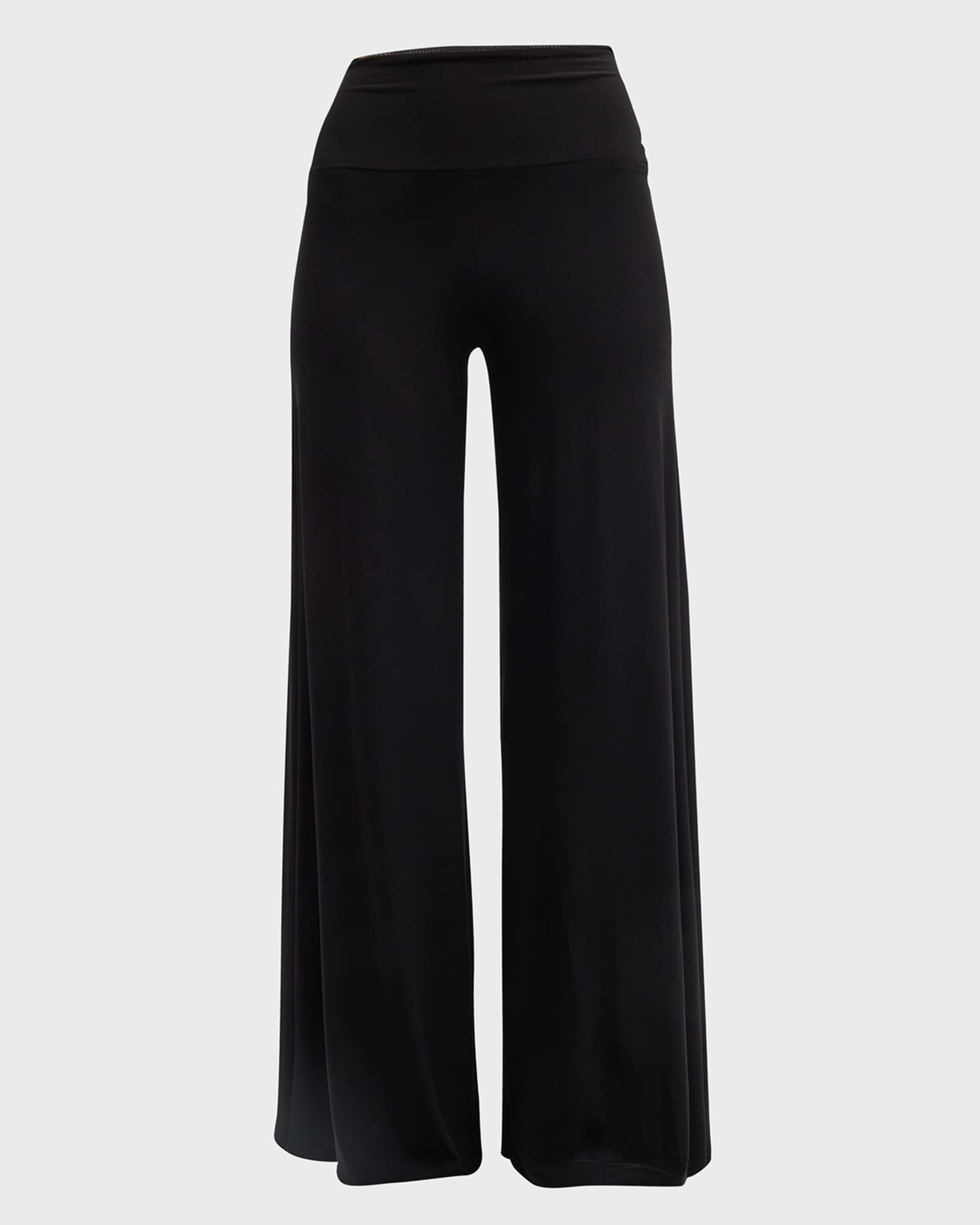 Red Elephant high-rise jersey wide-leg trousers, Norma Kamali