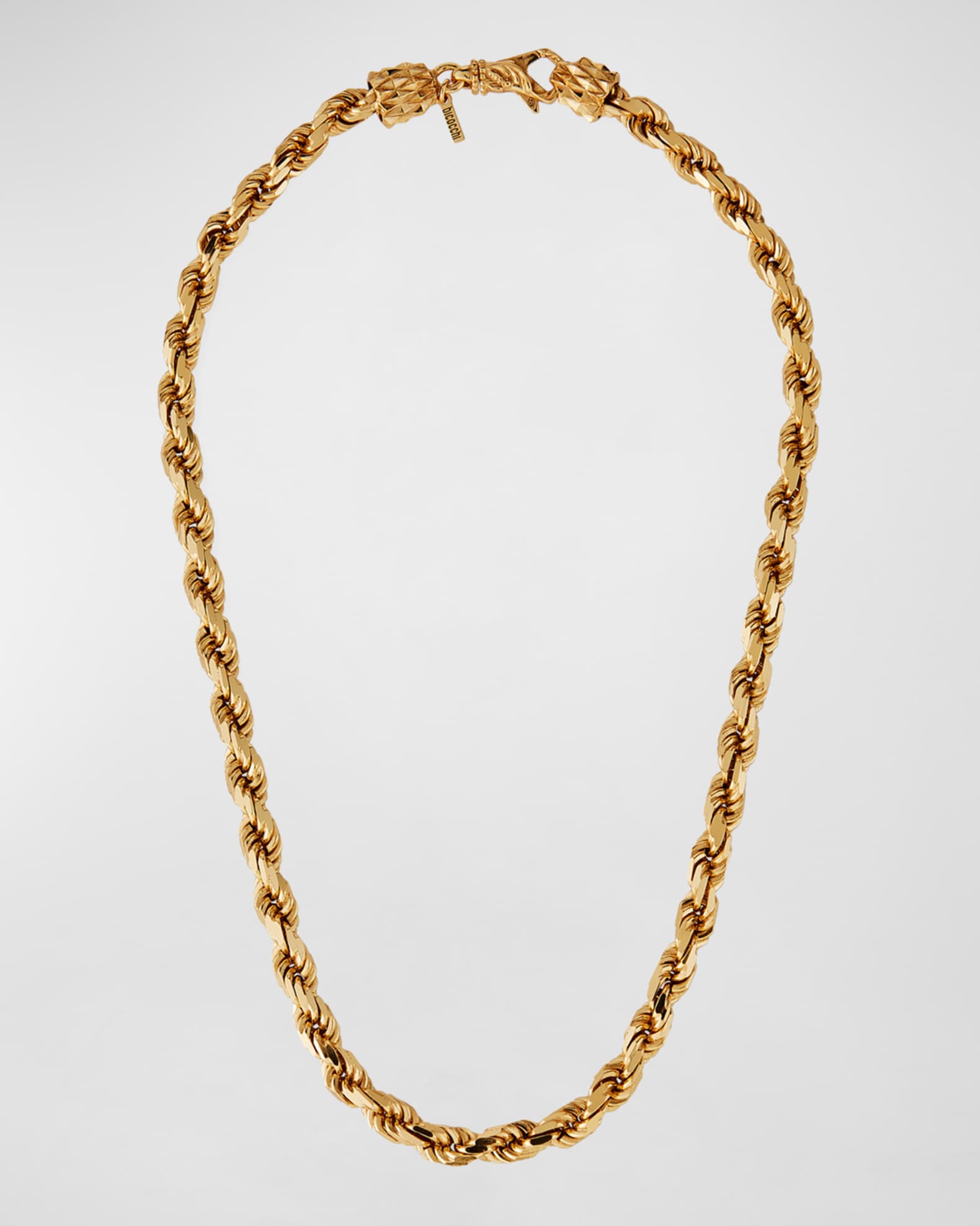 Emanuele Bicocchi Men s French Rope Chain Necklace Golden Neiman Marcus
