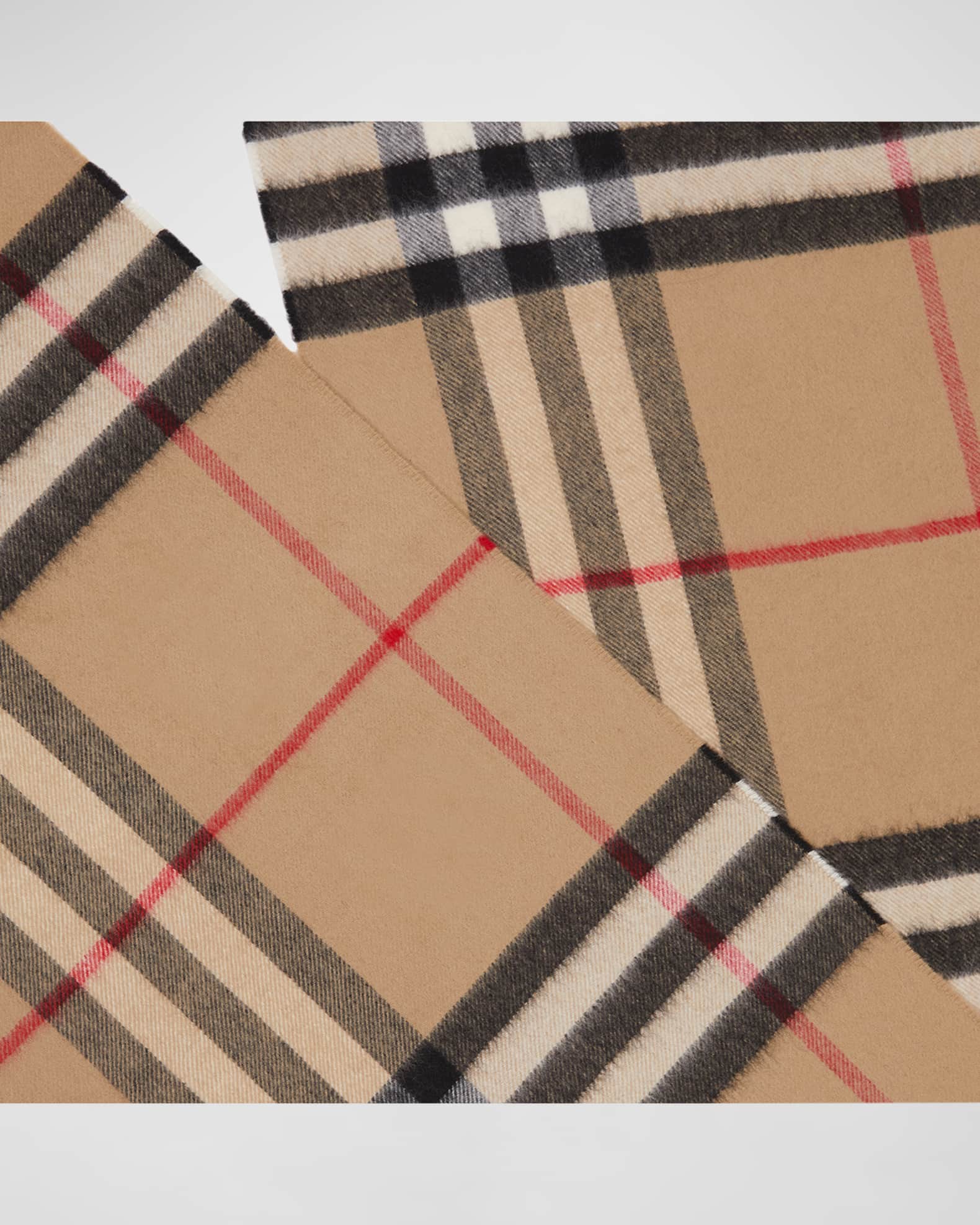 Burberry Cashmere Scarf 12.5x71” Authentic
