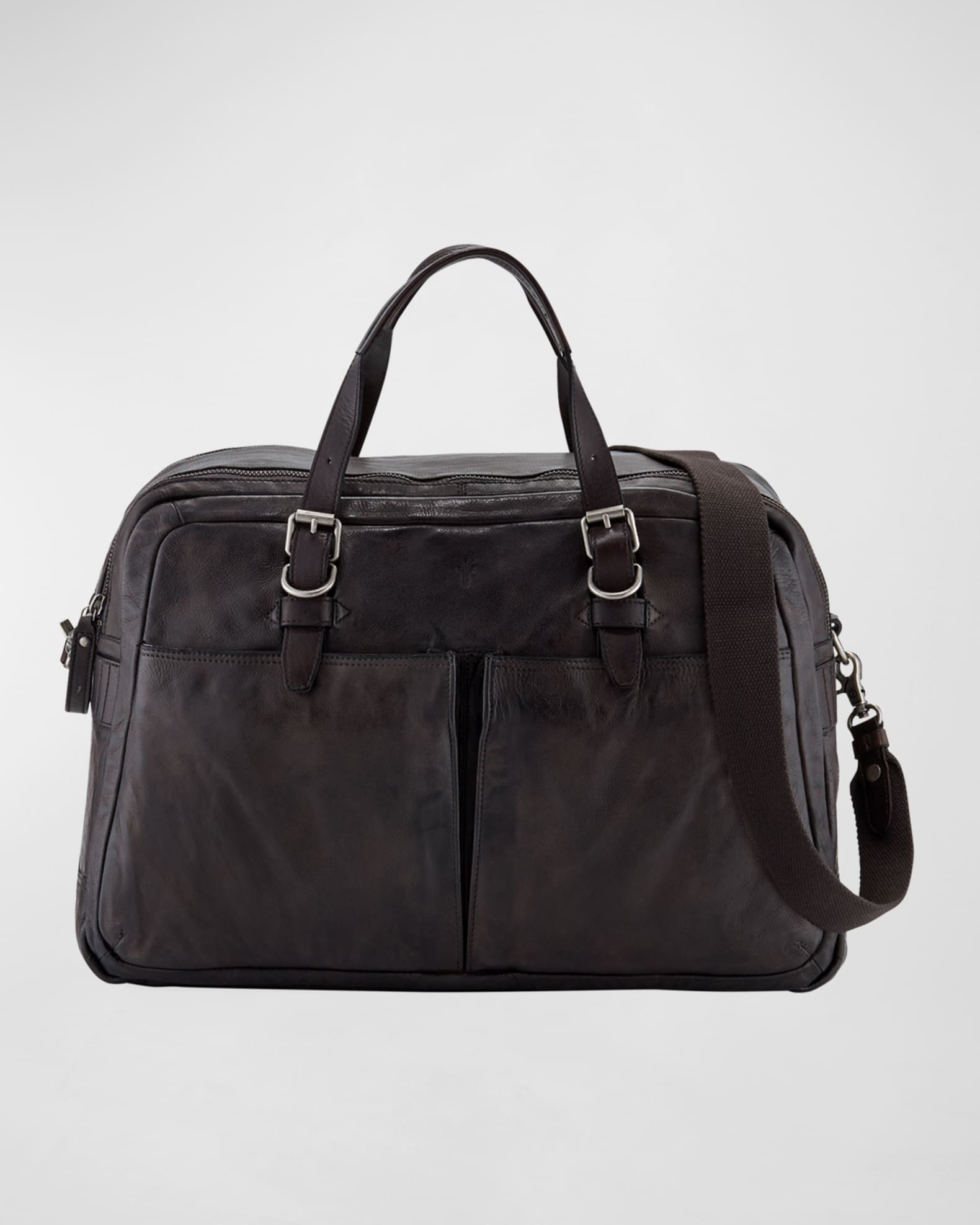 Frye leather weekender bag best sale