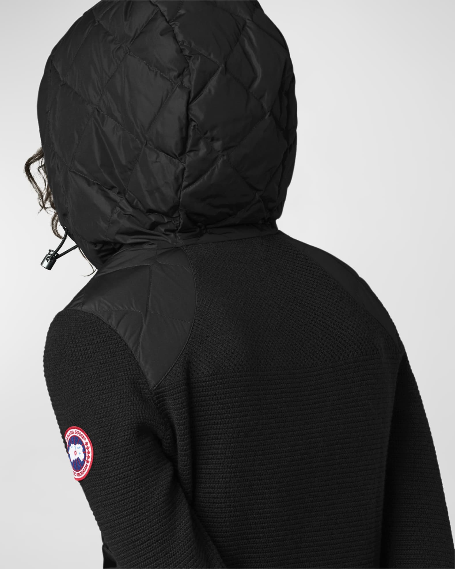 Canada Goose HyBridge Quilted Knit Hoodie Neiman Marcus