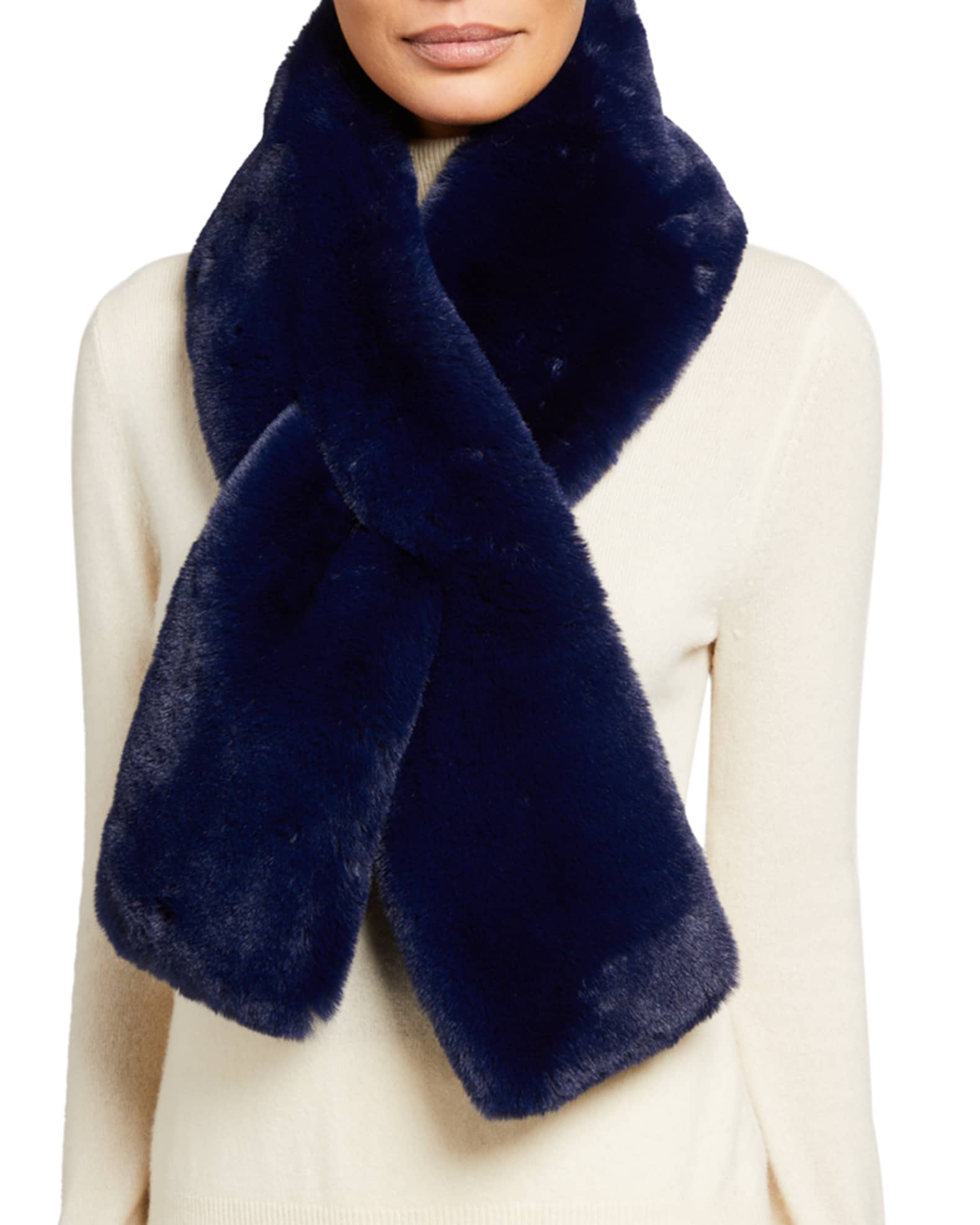 Faux-Fur Pull-Through Scarf 1