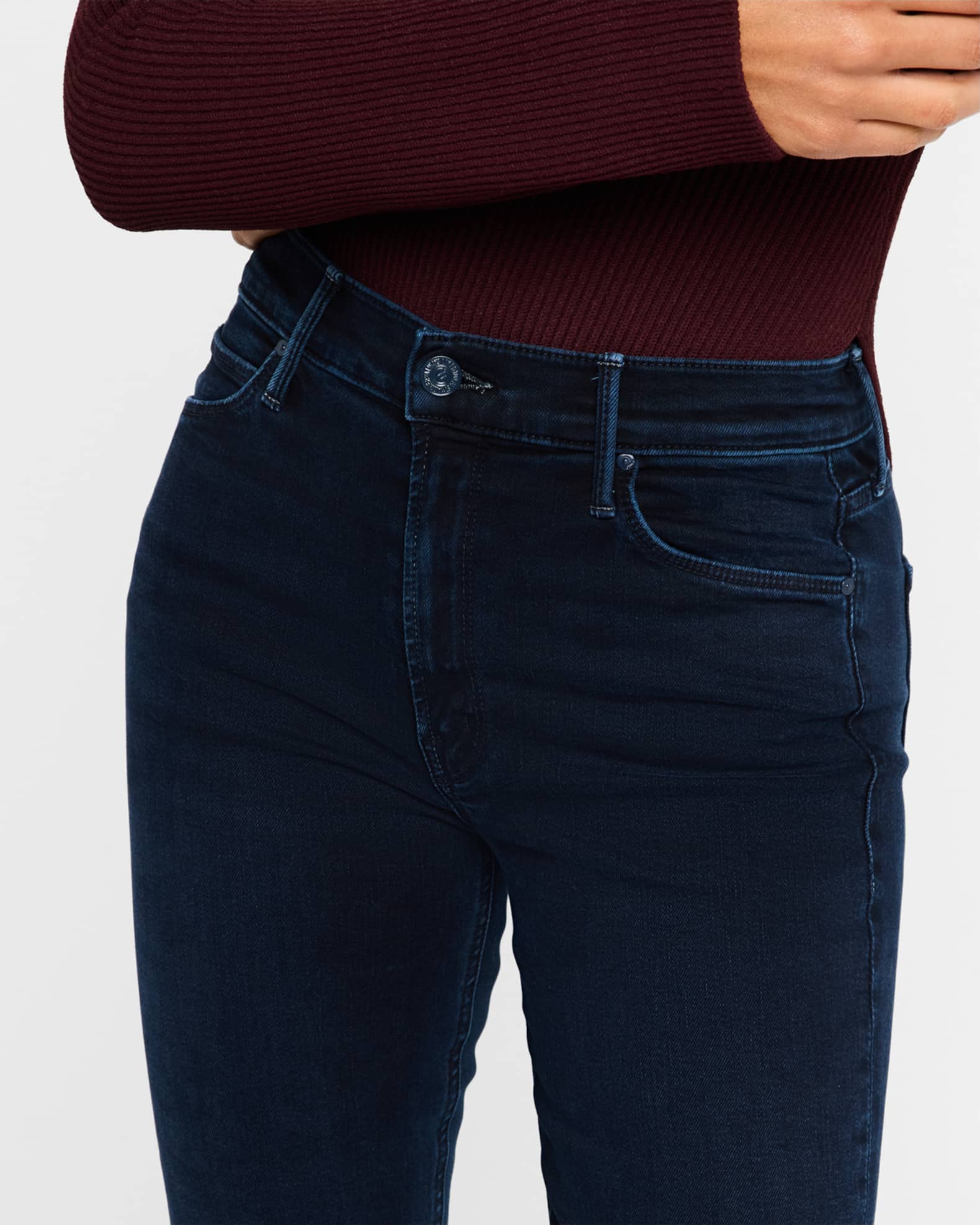 ボトムスその他 Mother The Mid Rise Dazzler Ankle jeans in dark blue MOTHER The Mid-Rise Dazzler Jeans | Neiman Marcus