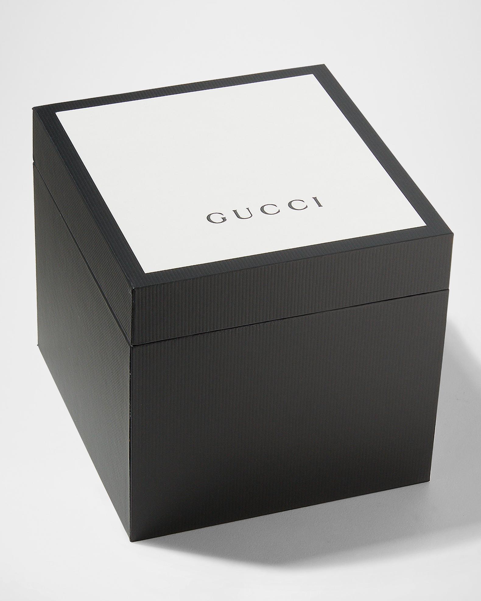 Gucci 42mm Signature Bee Automatic Bracelet Watch with Black Onyx