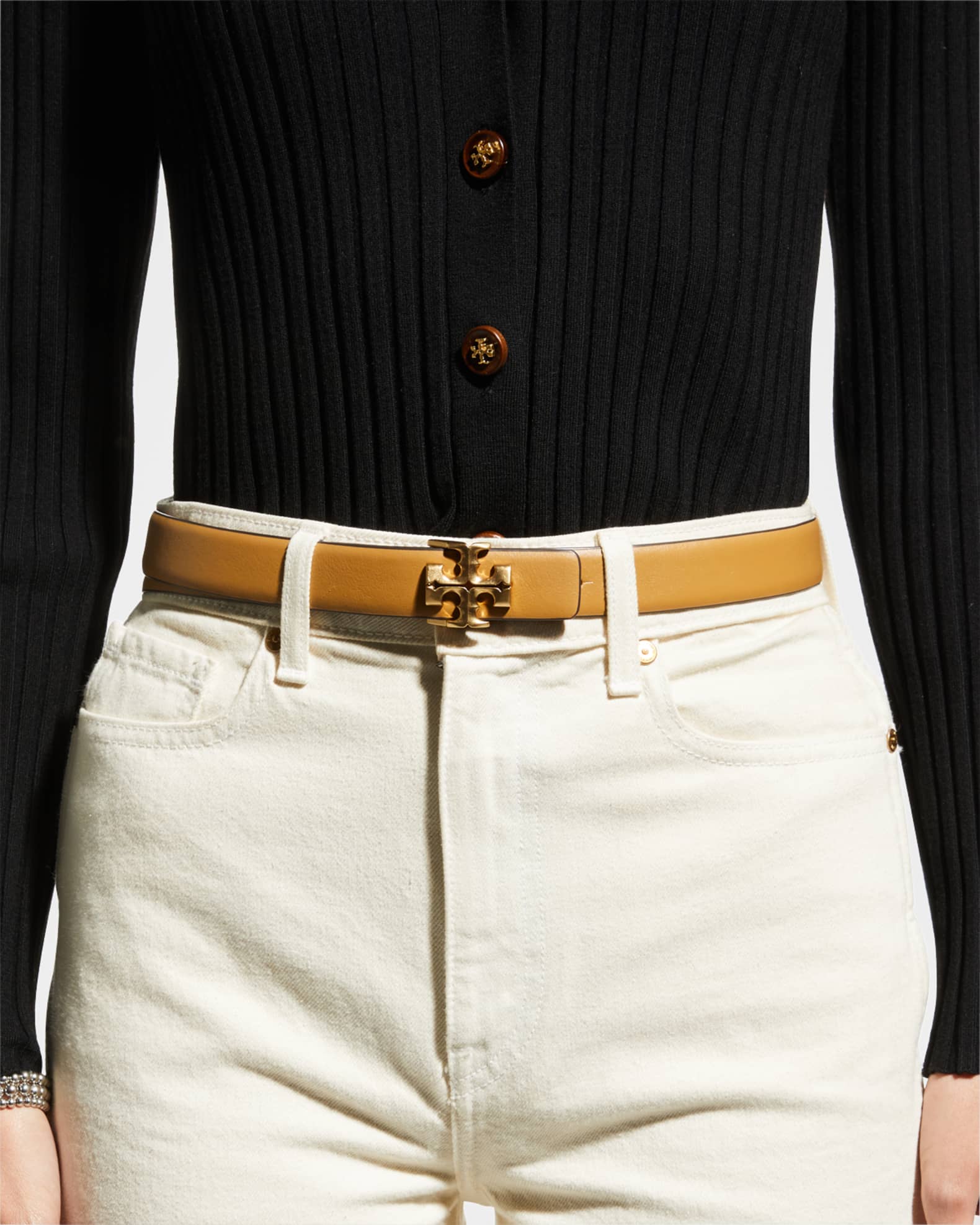 Tory burch shop logo belt
