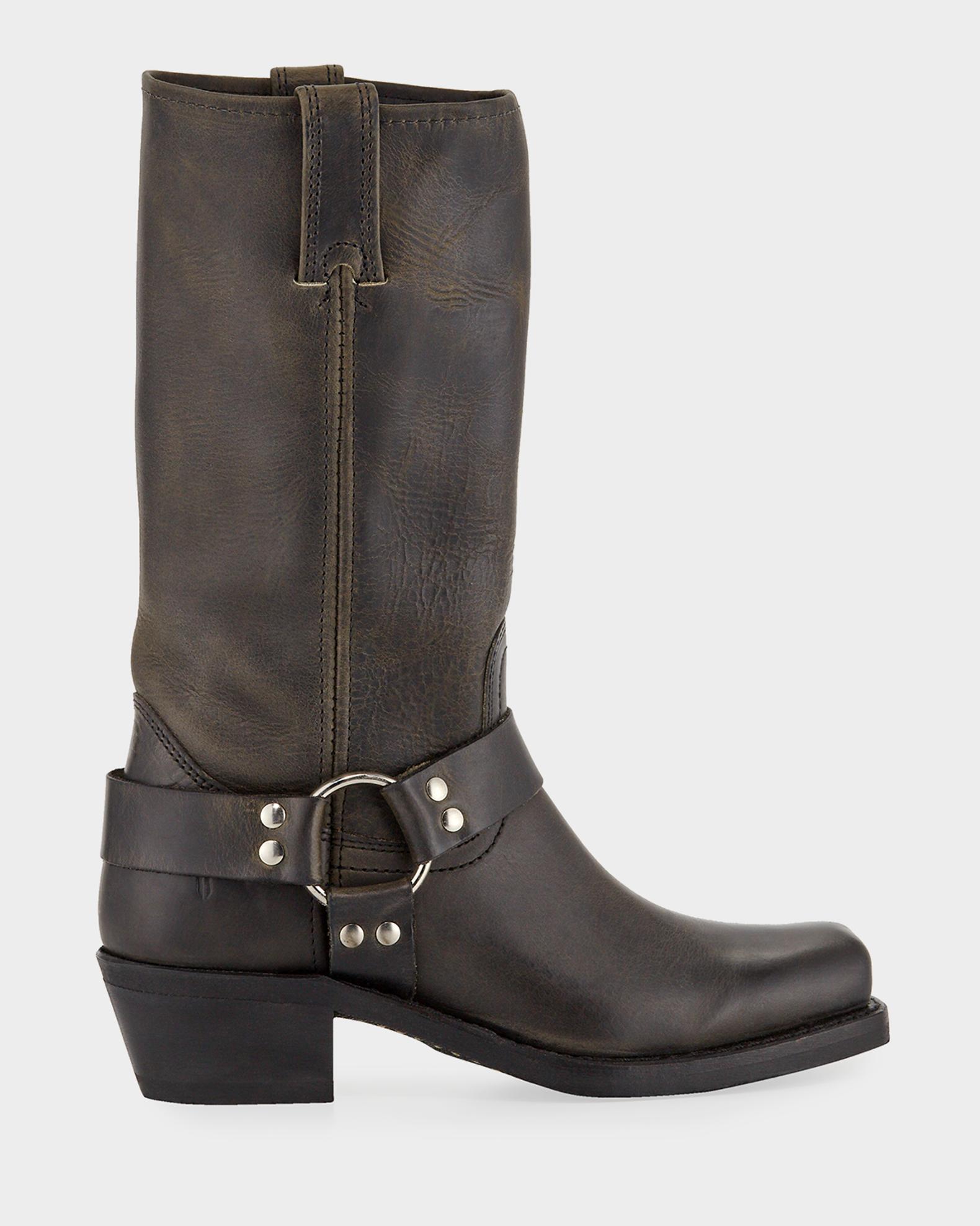 Men’s Frye Harness 8R Black Frye Harness 8R Leather Knee Boots | Neiman Marcus main image 3