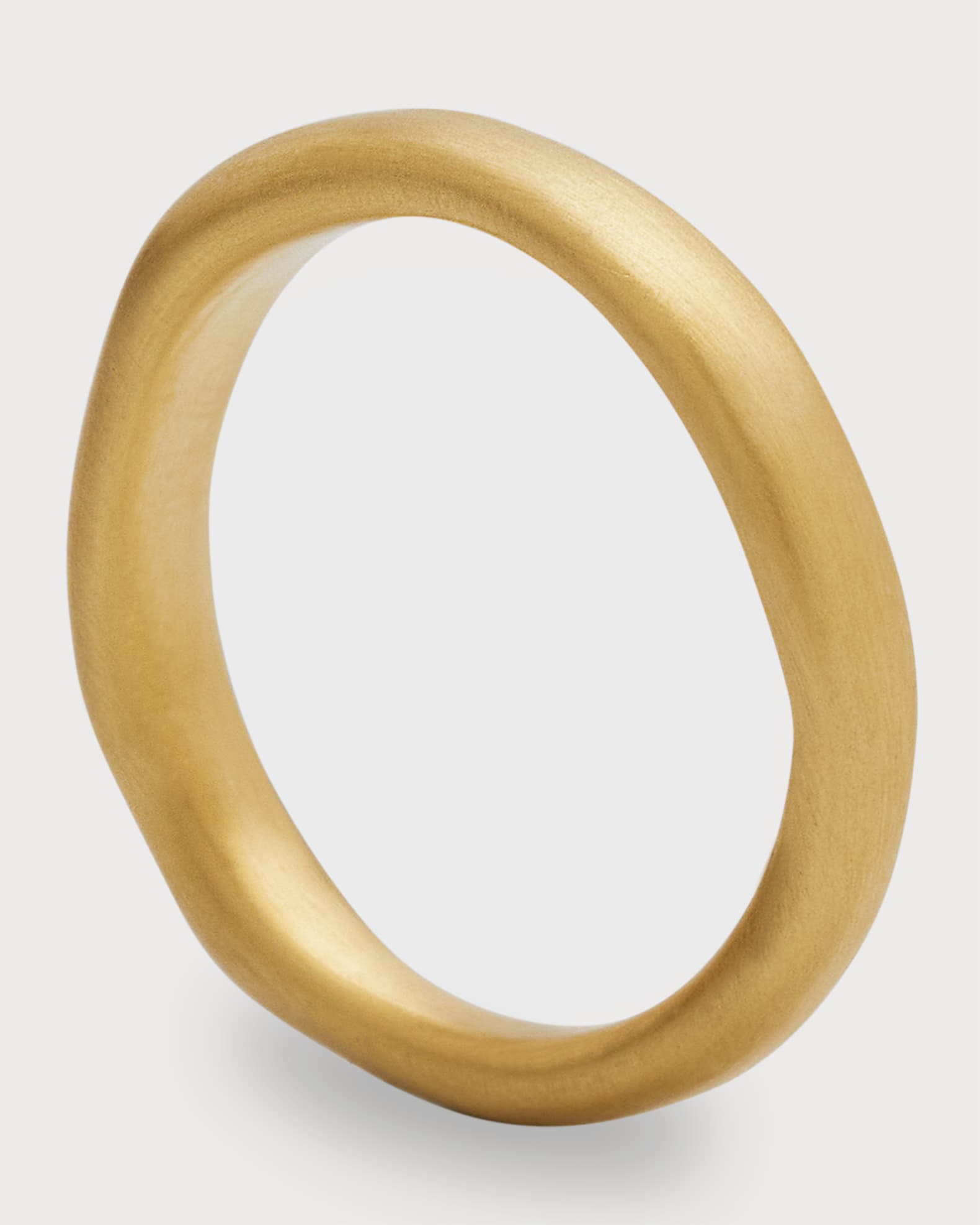Ippolita Matte Wide Squiggle Ring in 18K Gold Neiman Marcus