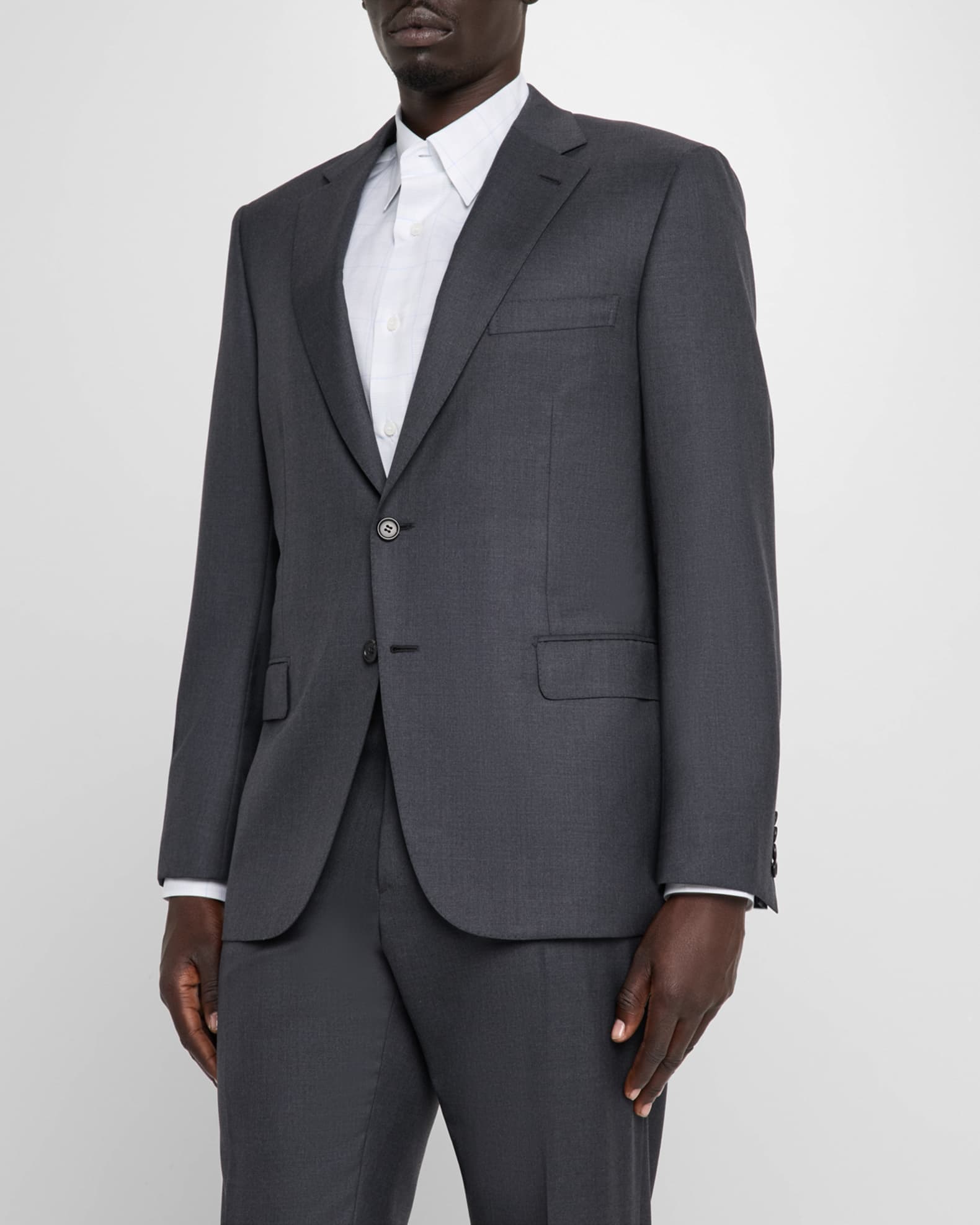 Brioni Men's Brunico Virgin Wool Two-Piece Suit | Neiman Marcus
