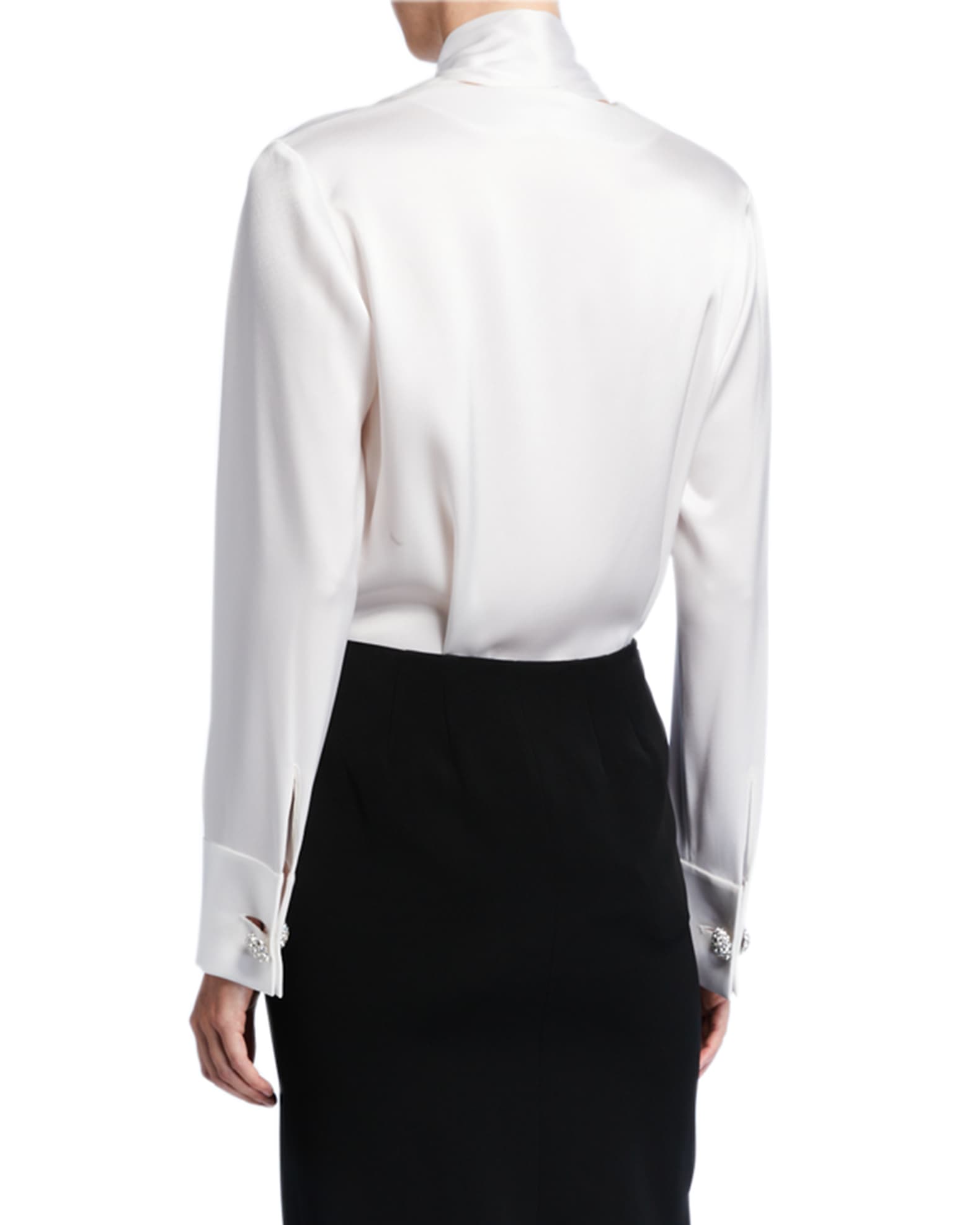 Liquid Satin Tie-Neck Blouse and Matching Items | Neiman Marcus