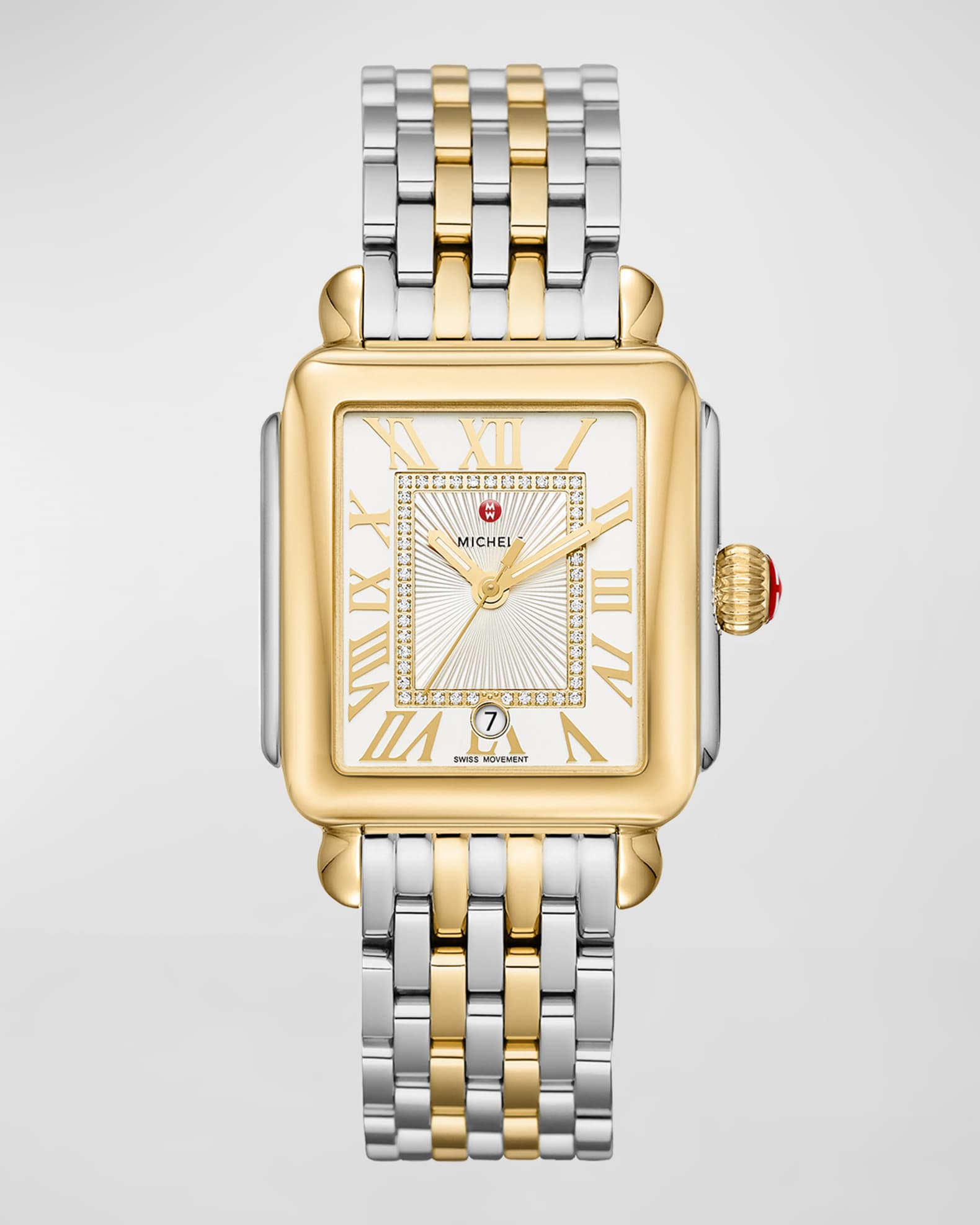 Deco Madison Two Tone Diamond Dial Watch