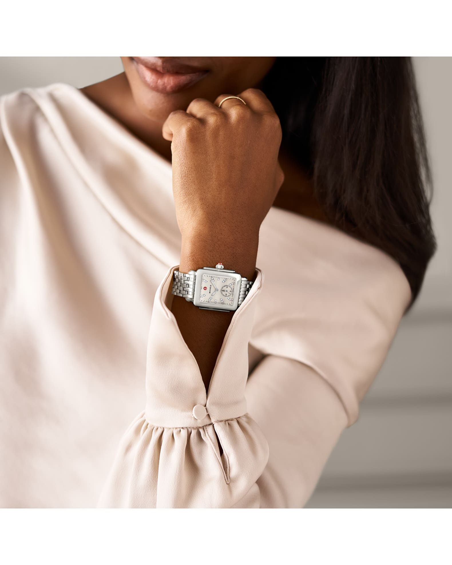 Deco Mid Diamond Dial Watch