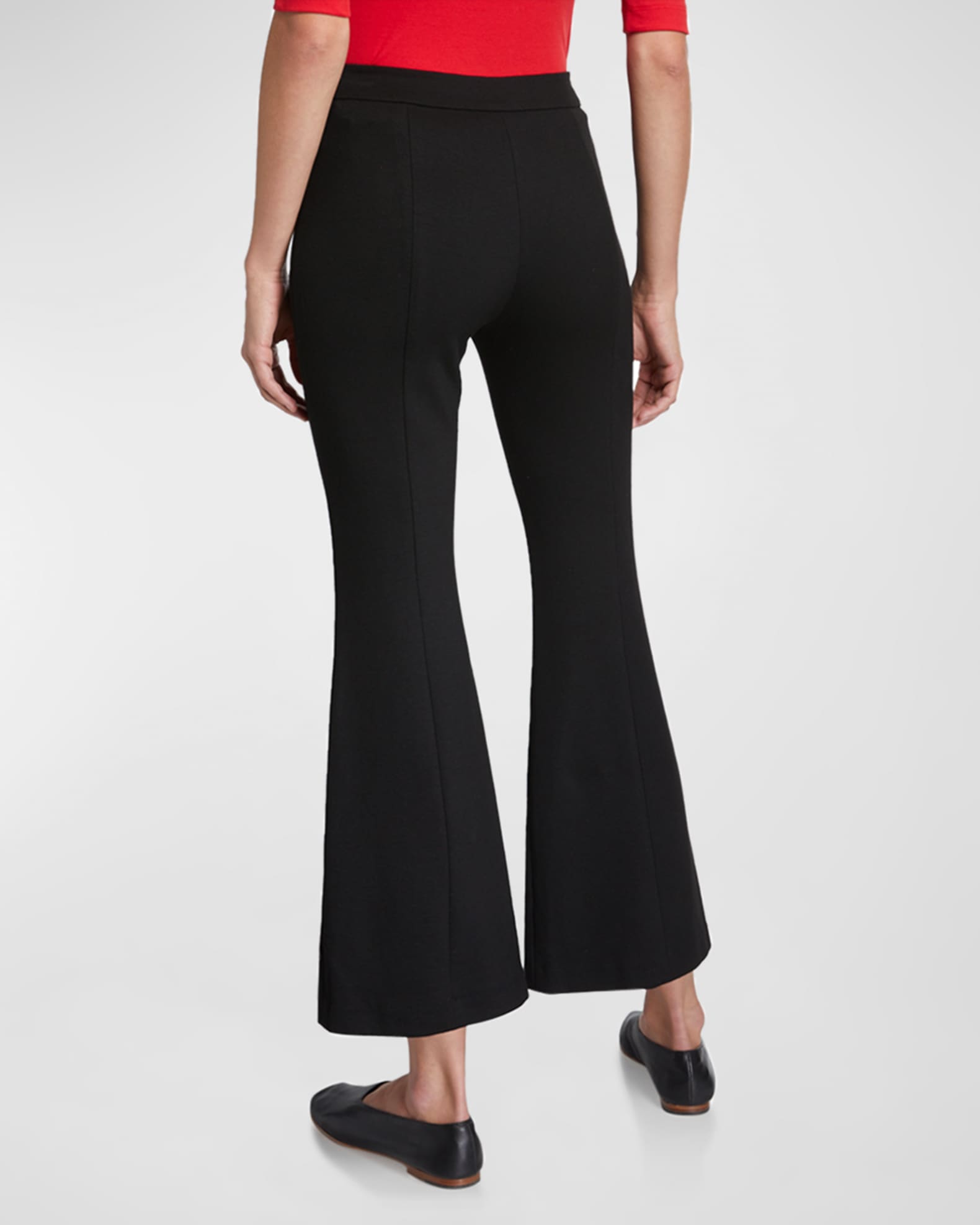 Cropped Flare Trousers 0