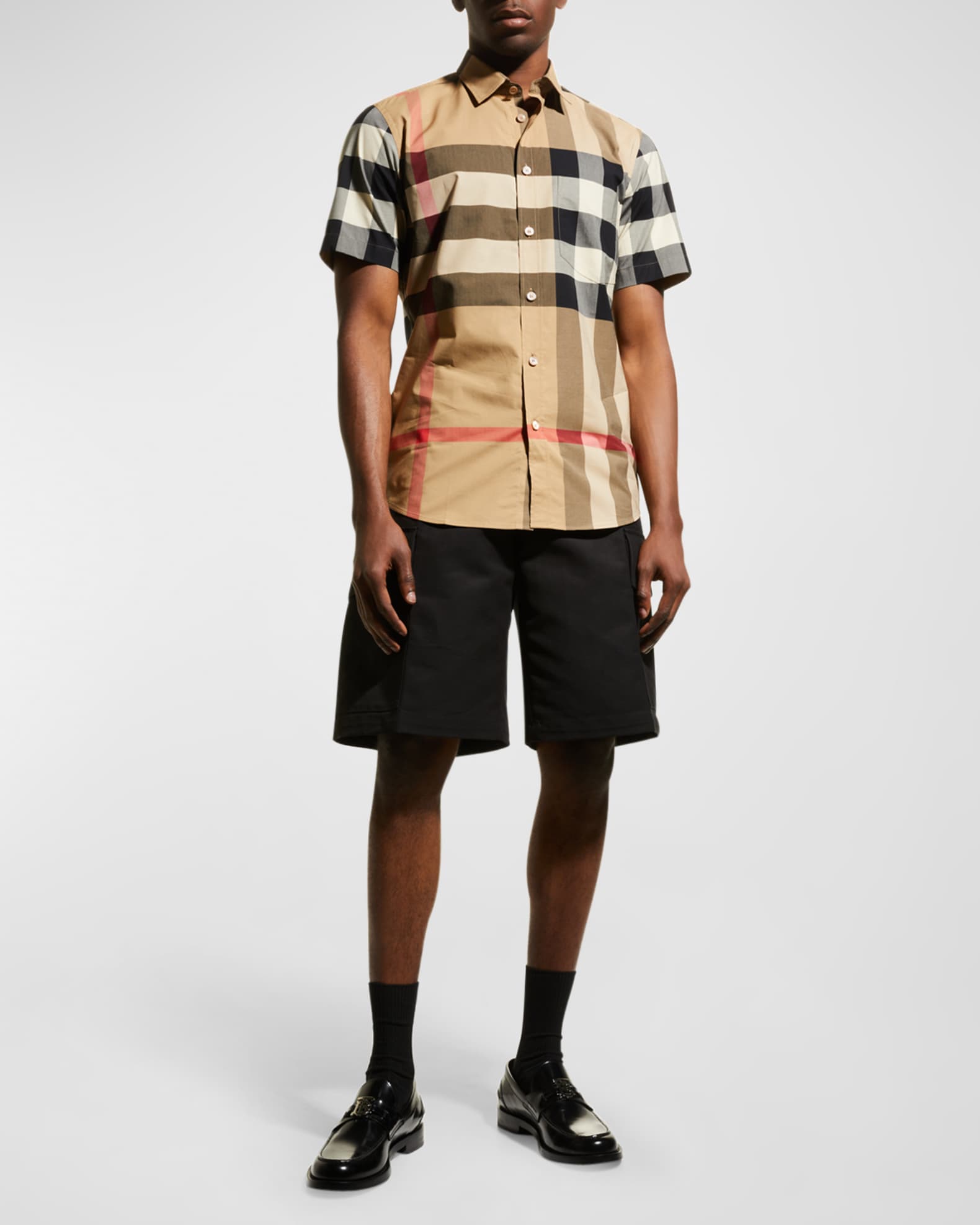 Burberry thornaby check deals sport shirt
