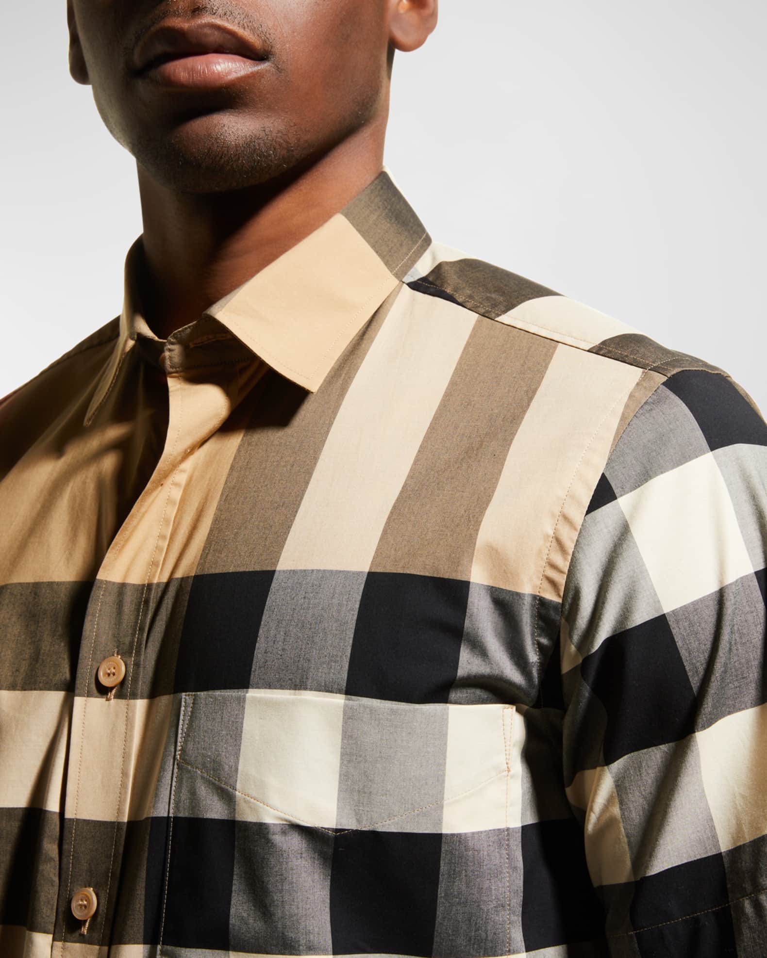 Burberry check short sleeve shirt 2025