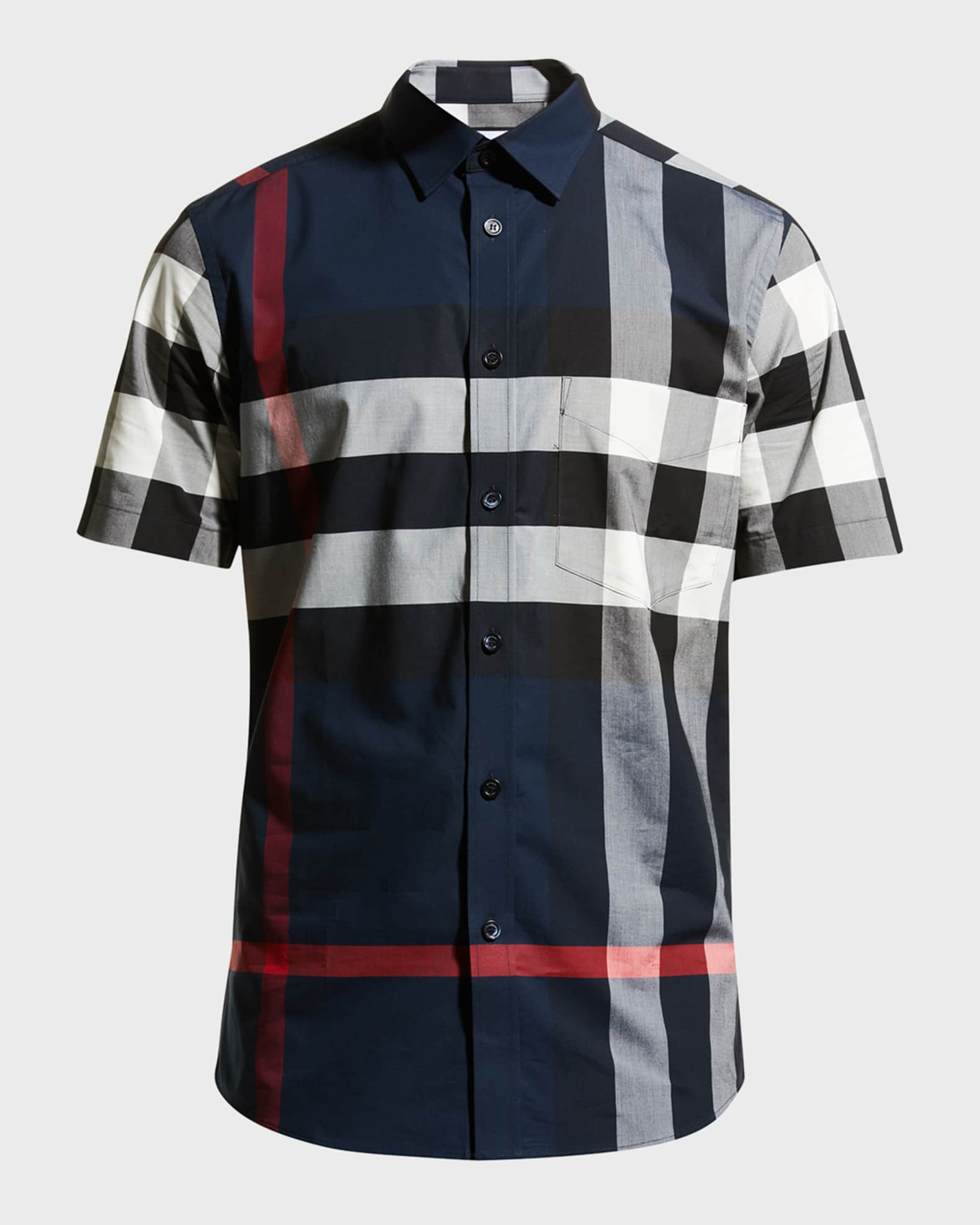 Burberry Men's Somerton Check Short-Sleeve Sport Shirt | Neiman Marcus