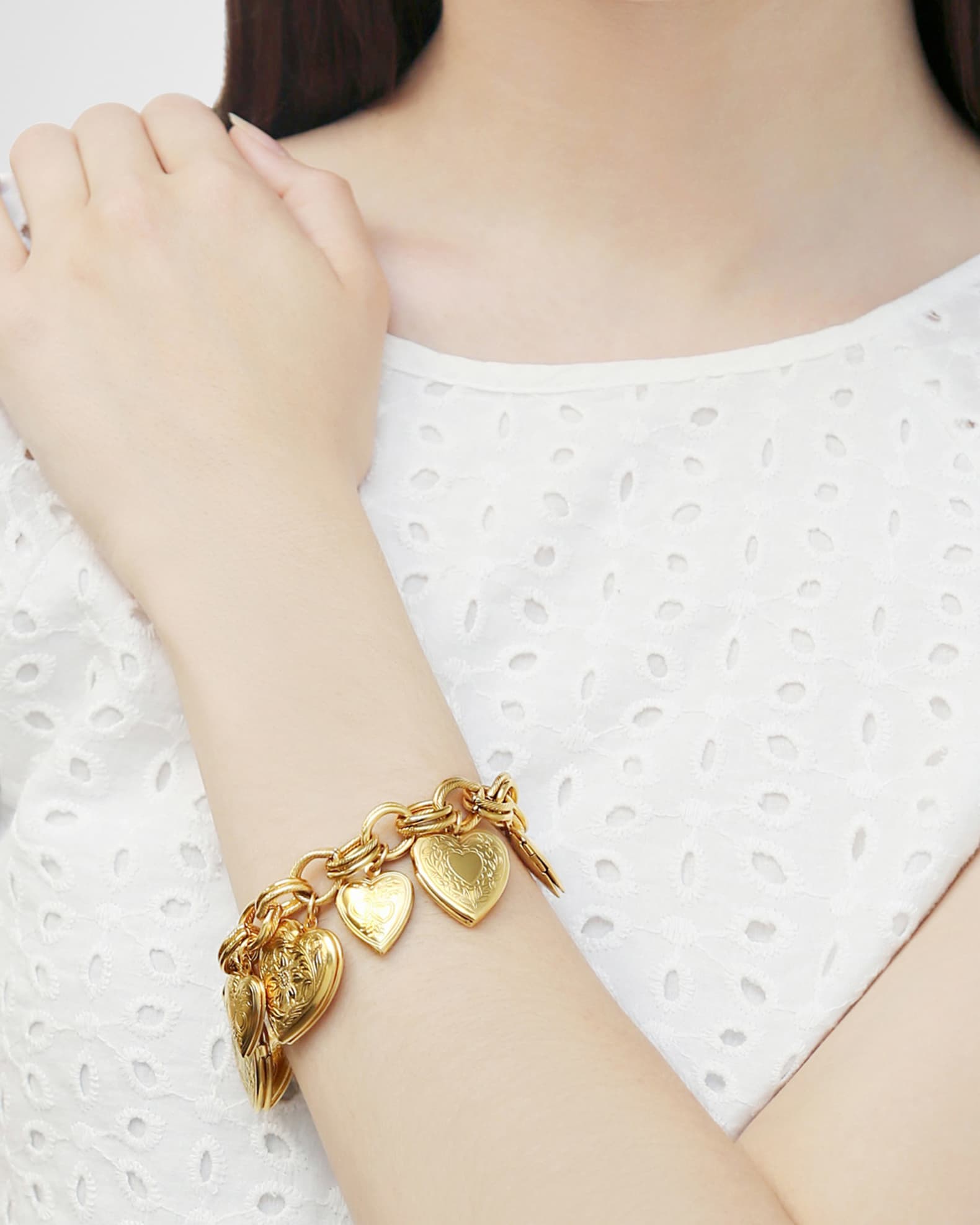 Ben-Amun All Heart-Locket Bracelet | Neiman Marcus