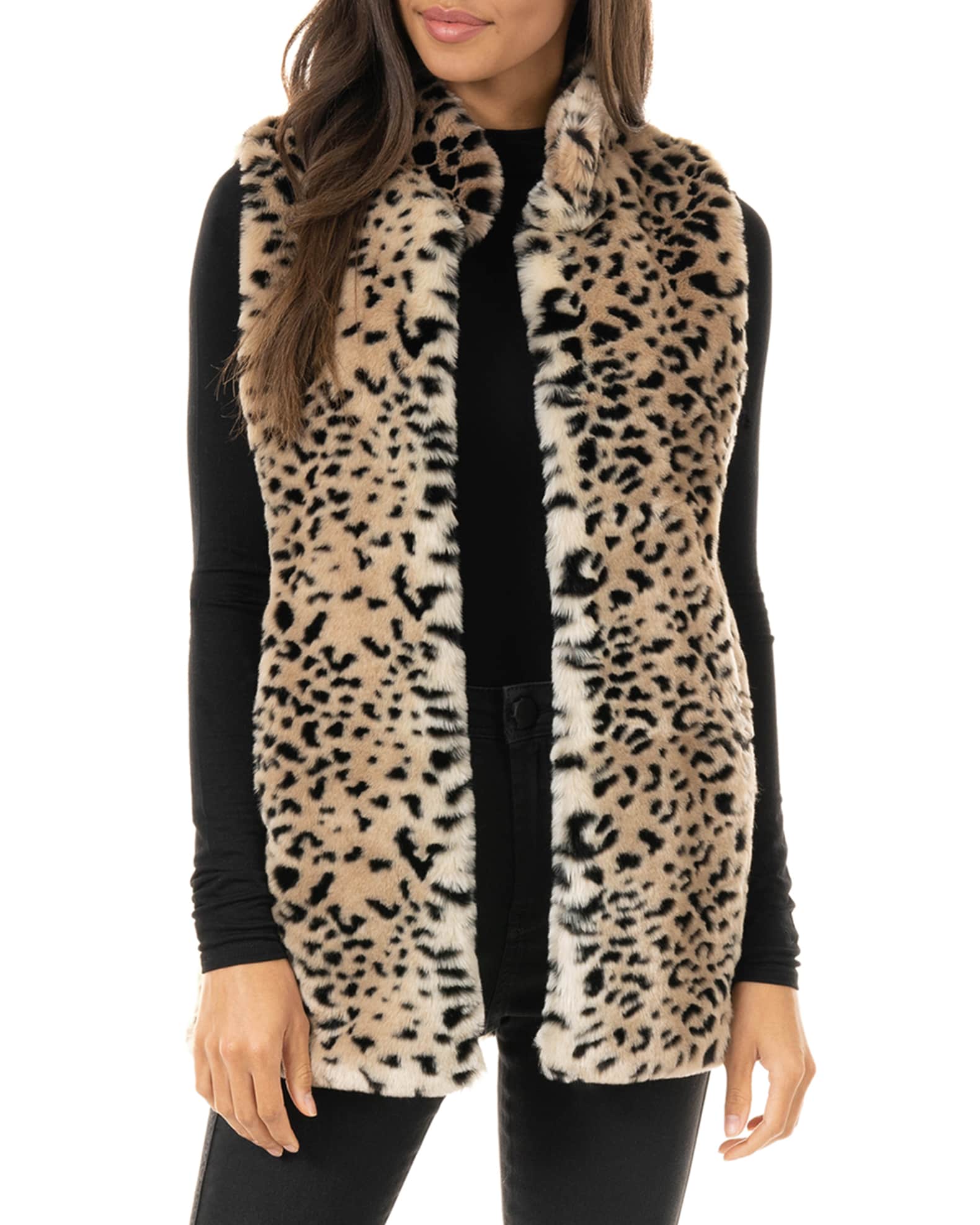 Signature Faux Fur Vest Inclusive Sizing