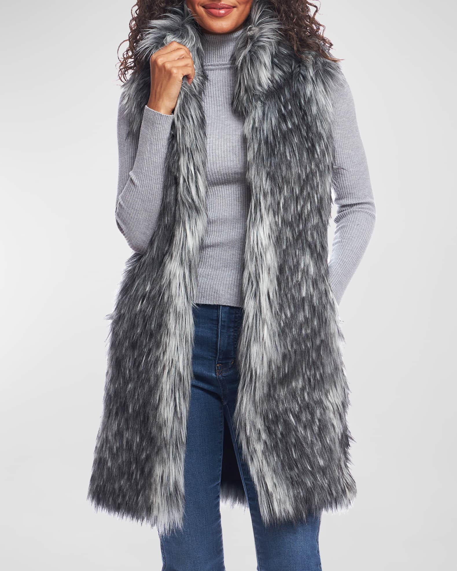 Donna salyers discount faux fur vest