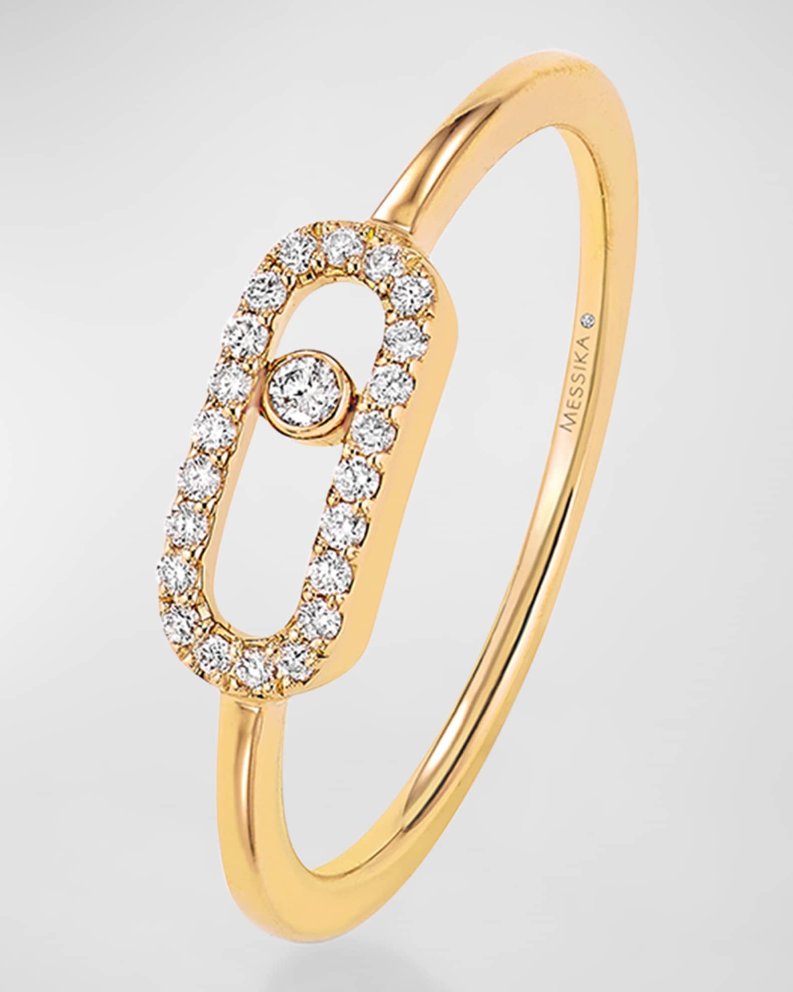 Messika Uno 18-karat gold diamond ring