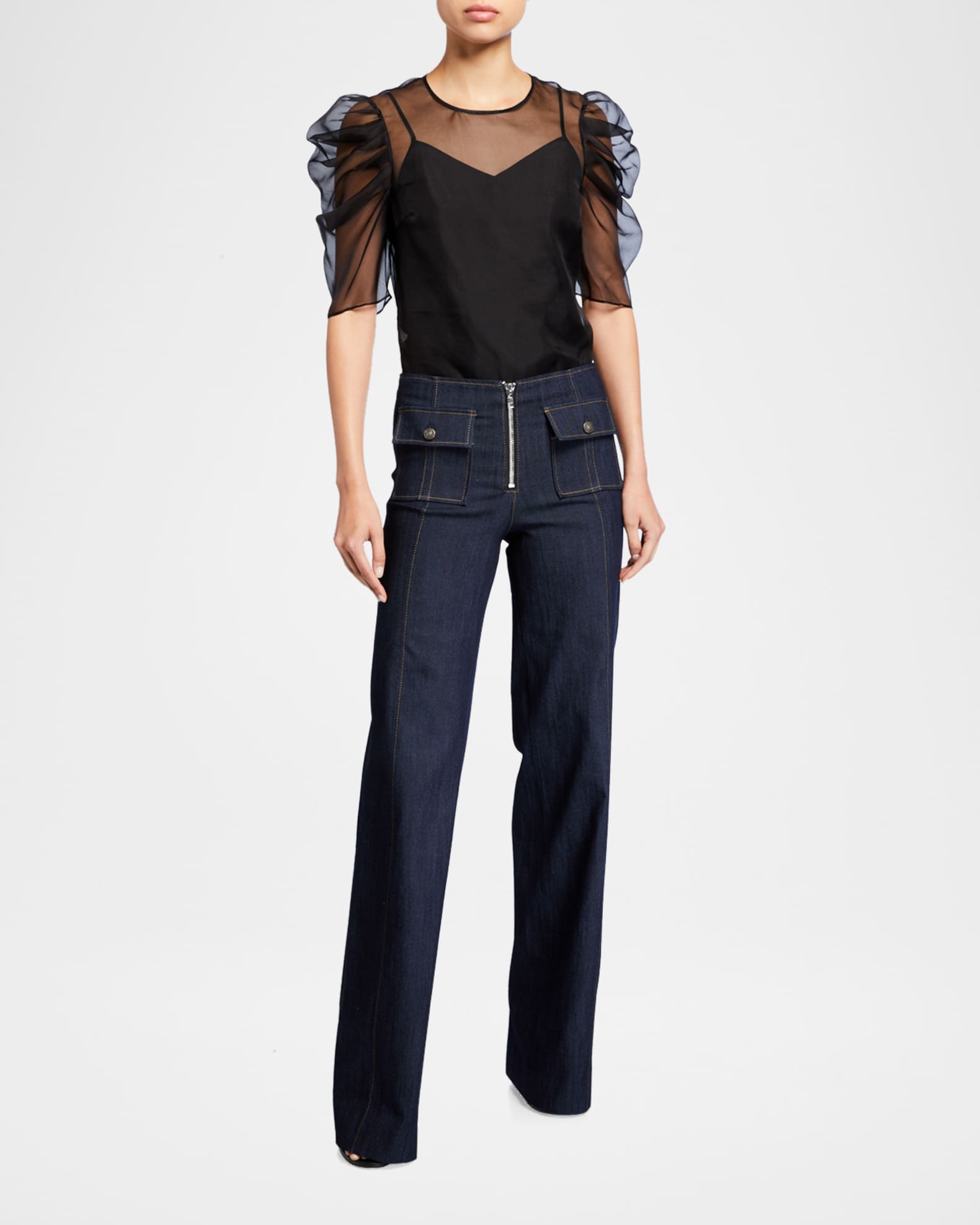 Long Azure Pants 1