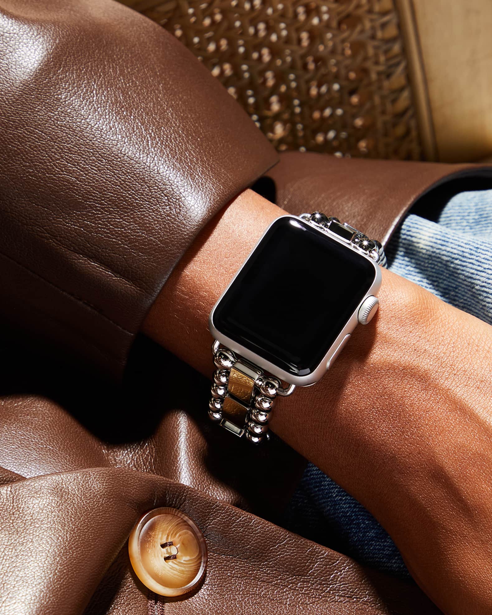 Smart Caviar Two Tone 38mm Apple Watch Bracelet 1