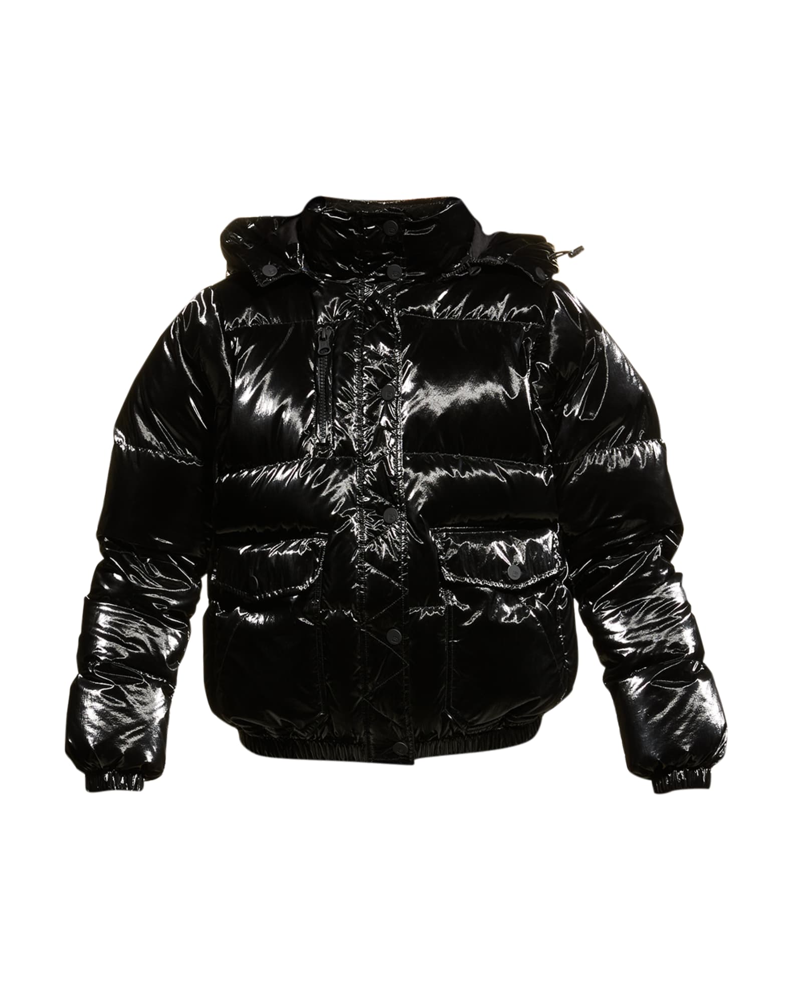 Blanc Noir Mont Blanc Hooded Puffer Jacket | Neiman Marcus